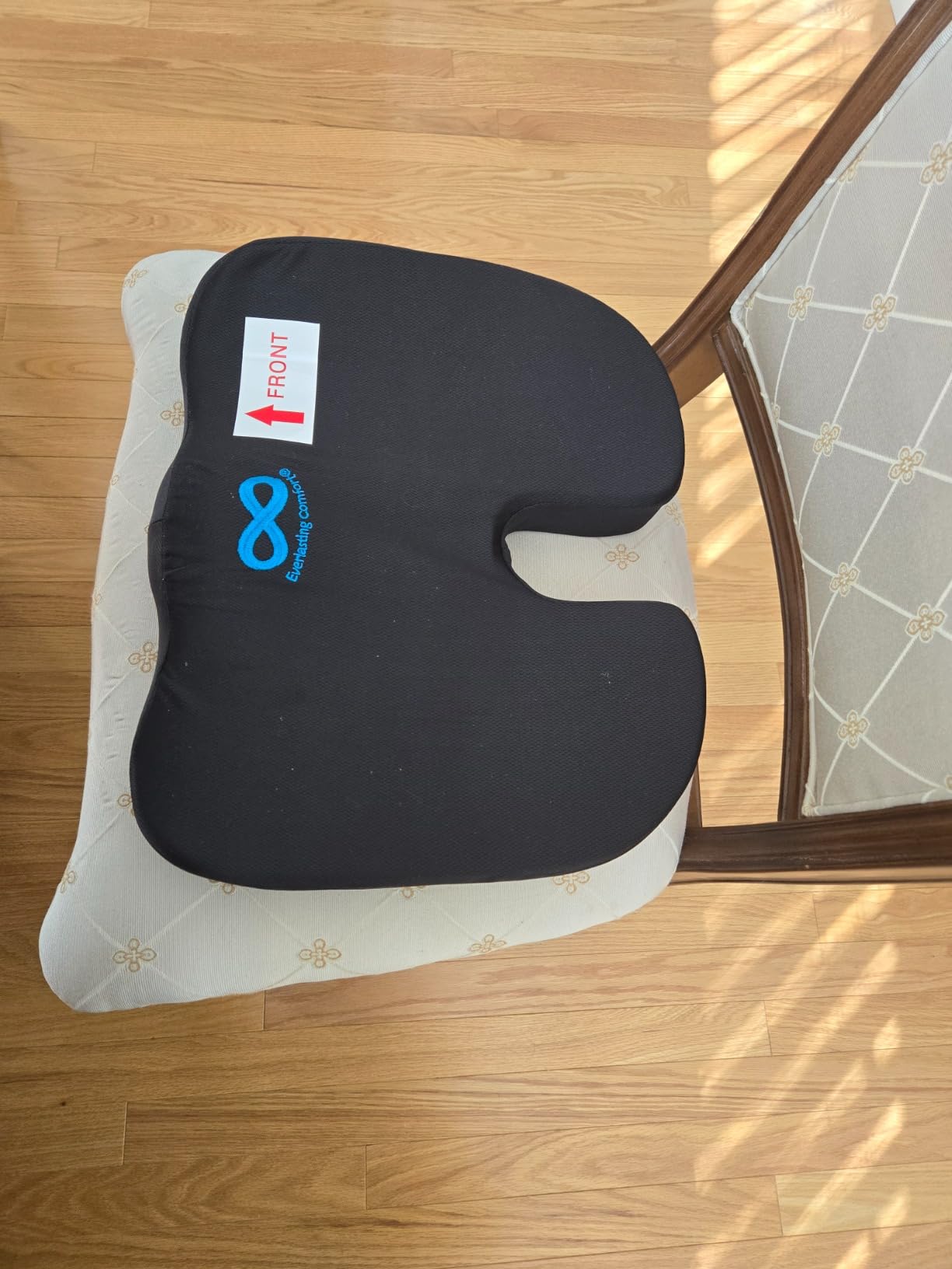 Everlasting Comfort Doctor Recommended Memory Foam Seat Cushion - Black Airflow customer photo 1