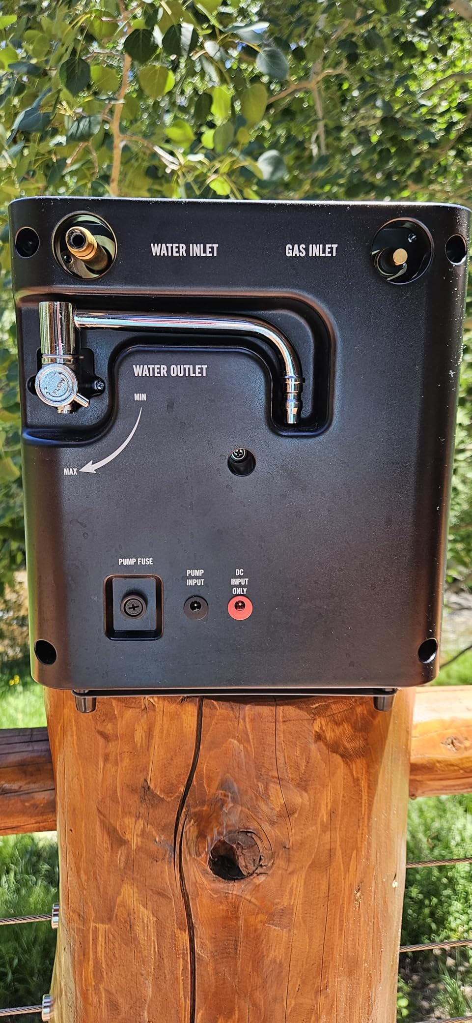 Hike Crew Portable Propane Tankless Water Heater & Shower, LCD, Gray | Perfect for camping, hiking, fishing, and RV trips - powered by AC/DC or 12V car adapter with auto safety shutoff customer photo 1