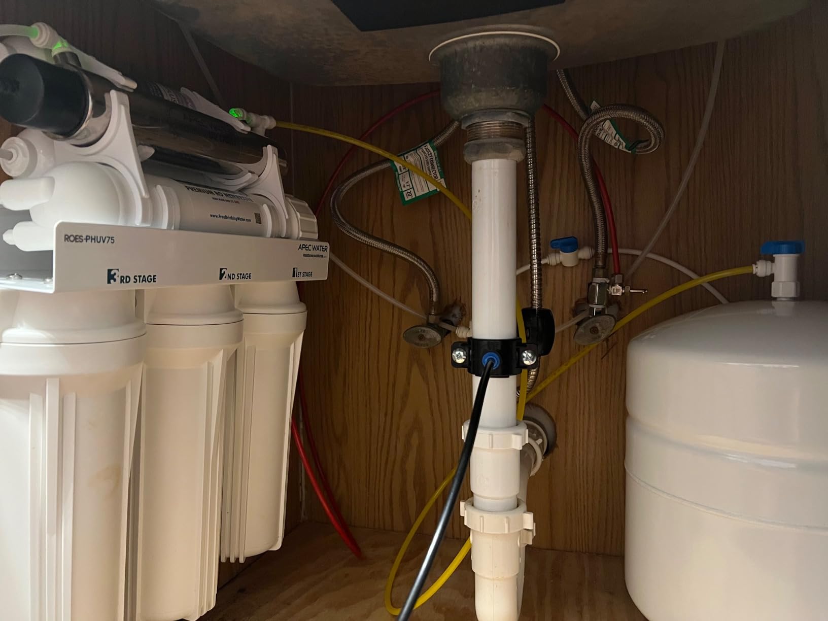 APEC Water ROES-PHUV75, 7-Stage Under Sink RO System, Alkaline & UV, 75 GPD | NSF Certified 372, Reduces 99% of Impurities, Removes Arsenic and Lead, UV Filter, DIY Installation, Reverse Osmosis System customer photo 2