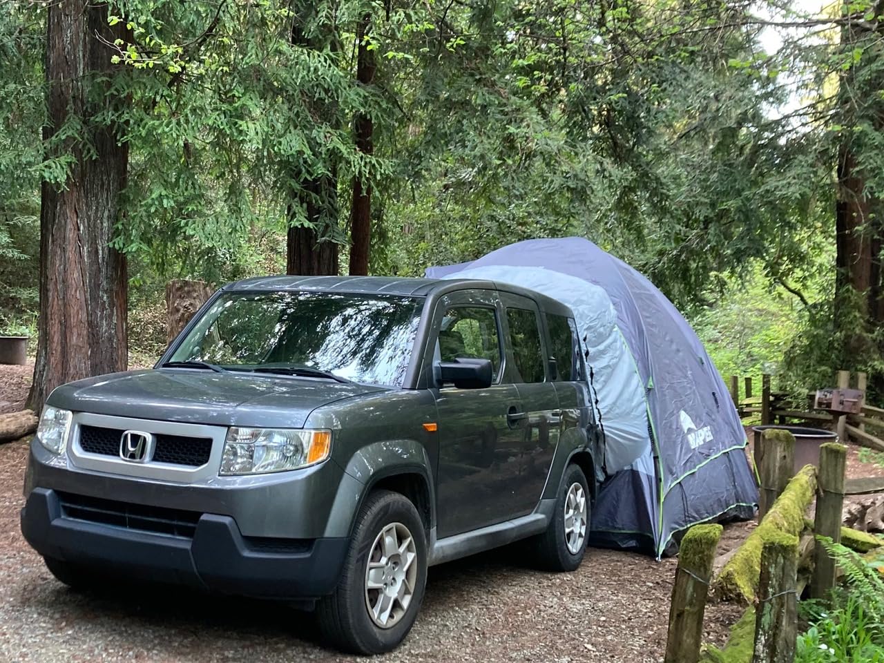 Napier Backroadz SUV Tent | 10' x 10' SUV Car Camping Tent | Fits All CUVs, SUVs, and Minivans | Sleeps 5 | Spacious, Durable, Easy Set-up | Gray/Green | Model 19100 customer photo 1