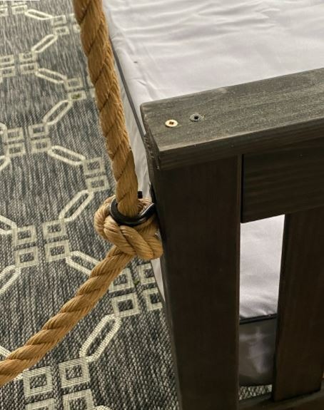 A&L Furniture VersaLoft Amish-Made Pine Twin Mission Swingbed with Rope, Unfinished customer photo 1