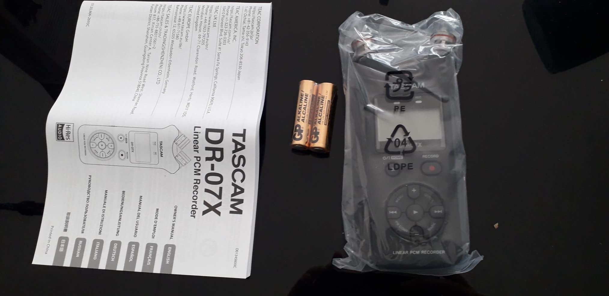 Tascam DR-07X Stereo Handheld Digital Audio Portable Recorder and USB Audio Interface, Pro Field, AV, Music, Dictation Recorder customer photo 1