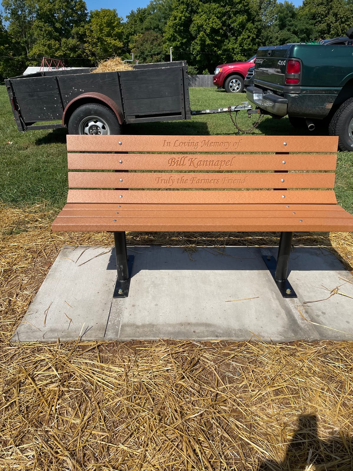 Memorial Park Bench customer photo 2