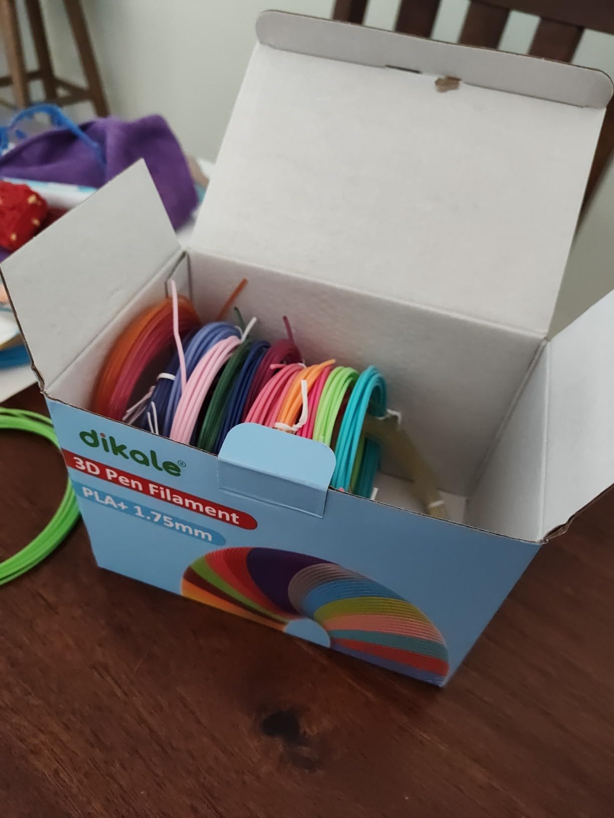 3D Pen Filament Refills 30 Colors, Bonus 250 Stencils eBooks - 3D Pen Filament PLA 1.75mm, Non-Toxic, Smooth Printing Refills customer photo 1
