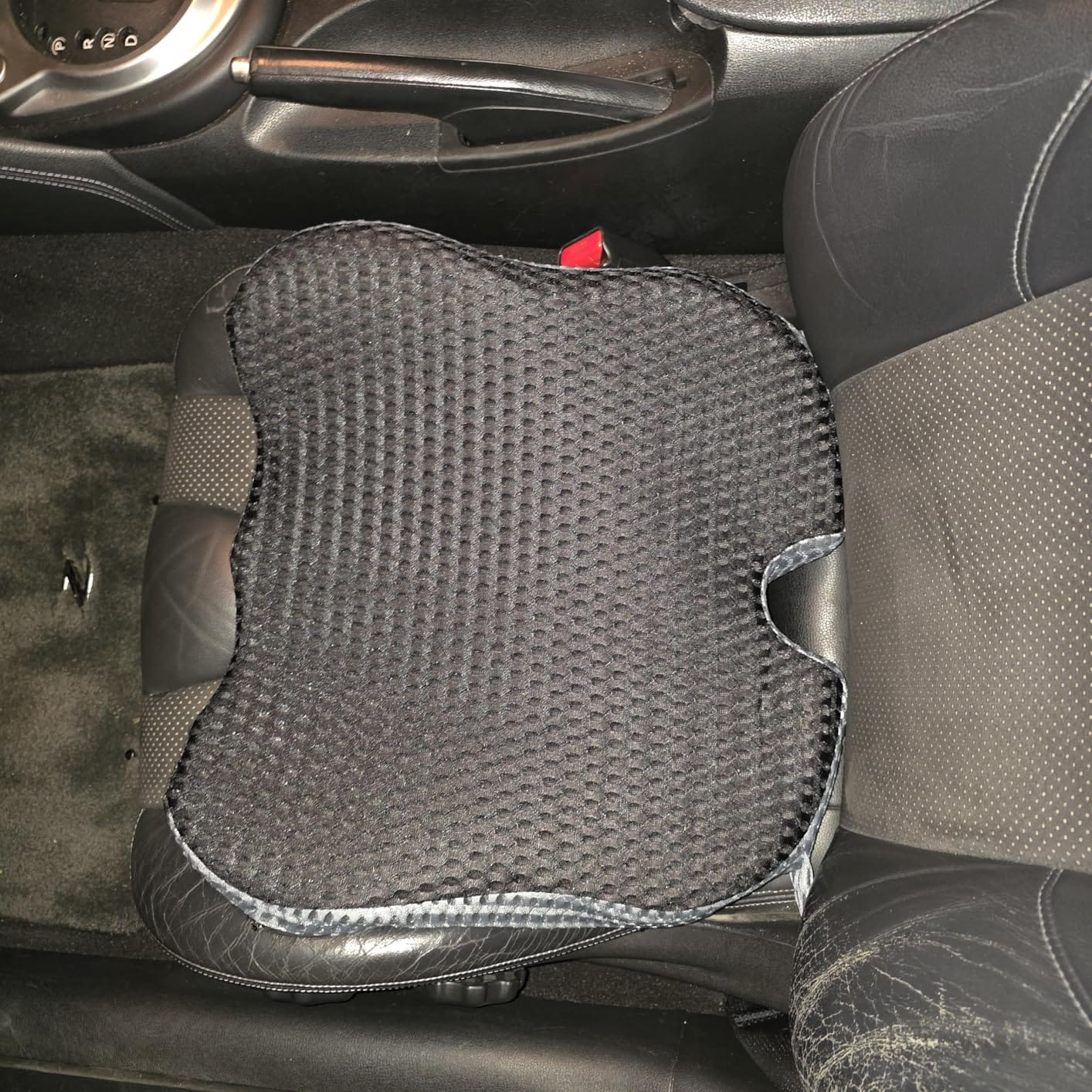 Wedge Car Seat Cushion for Better Visibility & Sciatica Pain Relief | High Density Memory Foam, Non-Slip, Universal Fit for Car, SUV, Truck & Tractor customer photo 2