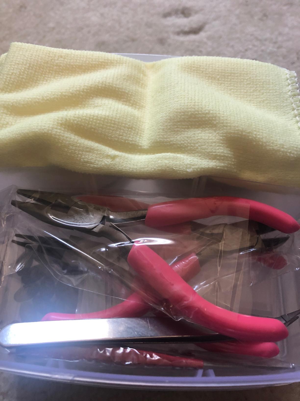 cridoz Jewelry Making Supplies Kit - Tools, Pliers, Beading Wire, Beads & Charms Findings for Necklace, Earring & Bracelet Making & Repair customer photo 1