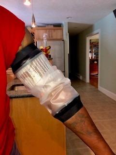 FIGHTECH PICC Line Shower Cover Upper Arm Waterproof Sleeve Length 16 in | Fits Biceps 12-20 in Waterproof Sleeve keeps PICC Lines, IVs, Casts, Bandages, Wounds Dry while Showering customer photo 1