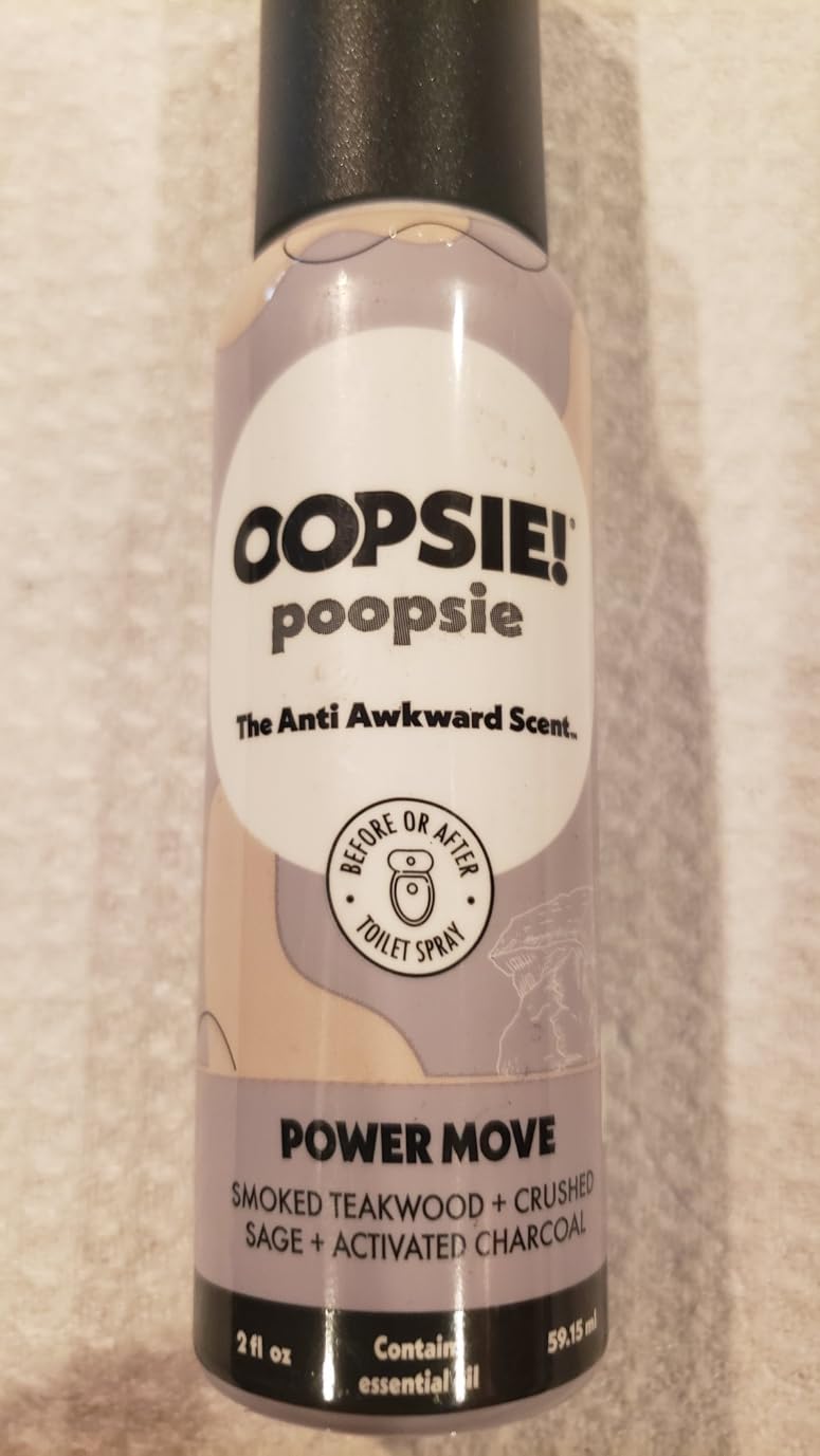 Oopsie Poopsie Toilet Spray - Before & After You Go Bathroom Odor Eliminator & Neutralizer Spray, Travel Size with Essential Oils, TSA Approved - Flower Citrus 4 Pack - 2 Oz. customer photo 1
