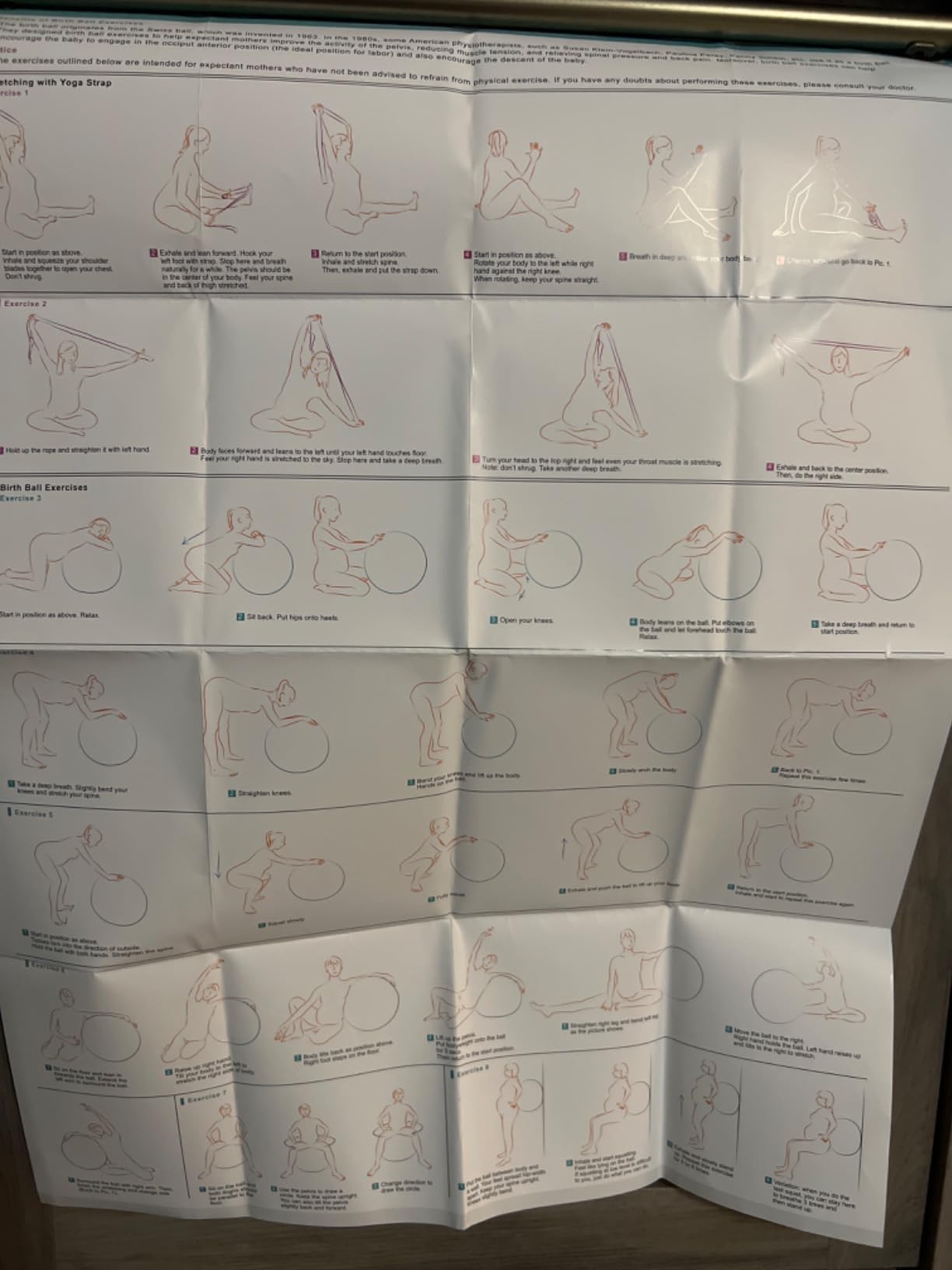 Tumaz Birth Ball for Pregnancy & Labor, Exercise Ball with Pump | Includes yoga strap, peri bottle, non-slip socks & instruction poster for a complete birth ball set customer photo 1