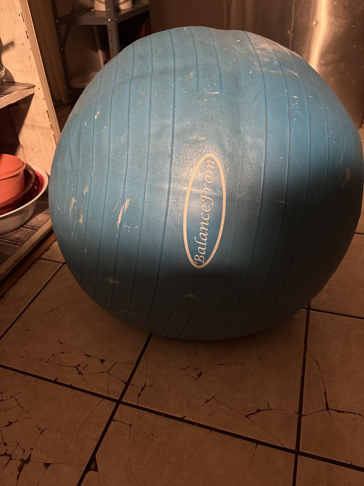 Fitvids Anti-Burst and Slip Resistant Exercise Yoga Fitness Birthing Ball with Quick Pump, 2,000-Pound Capacity, Multiple Colors and Sizes customer photo 2