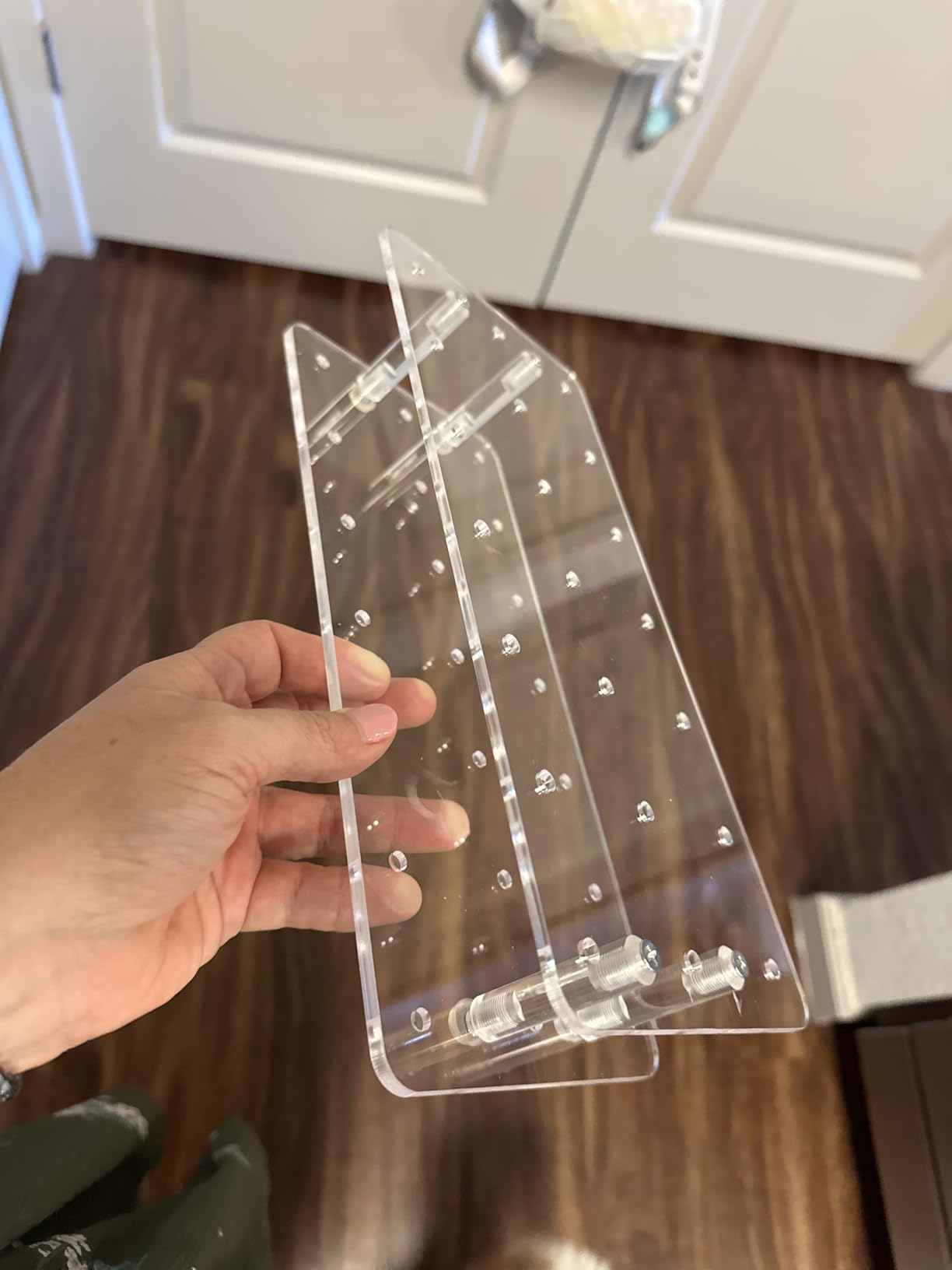 Goabroa Cake Pop Stand, 21 Holes Clear Acrylic Cakepops Display Stand, Transparent Cake pop Holder for Cake pop Sticks Under 0.2 inch (5mm) Diameter customer photo 2