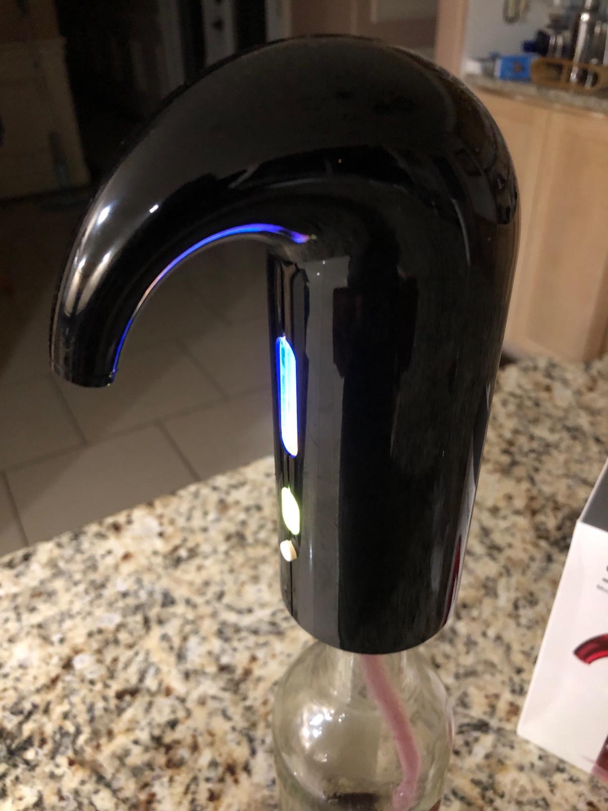 Wine Aerator Electric Wine Decanter Best Sellers One Touch Red-White Wine Accessories Aeration Work with Wine Opener for Beginner Enthusiast - Spout Pourer customer photo 2