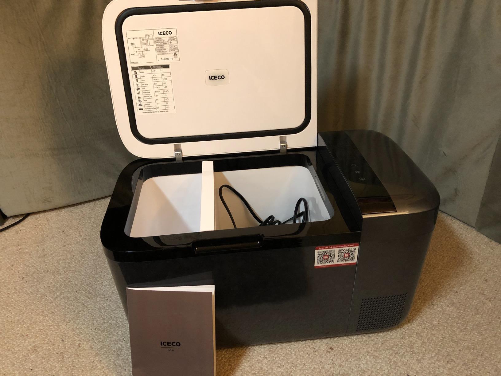 ICECO GO20 Dual Zone 12V Refrigerator, Portable Fridge Freezer with SECOP Compressor, DC 12/24V, AC 100-240V, 0℉ to 50℉, Electric Cooler for Truck, RV, SUV, Outdoor, Driving, 21 Quart, Gray customer photo 1