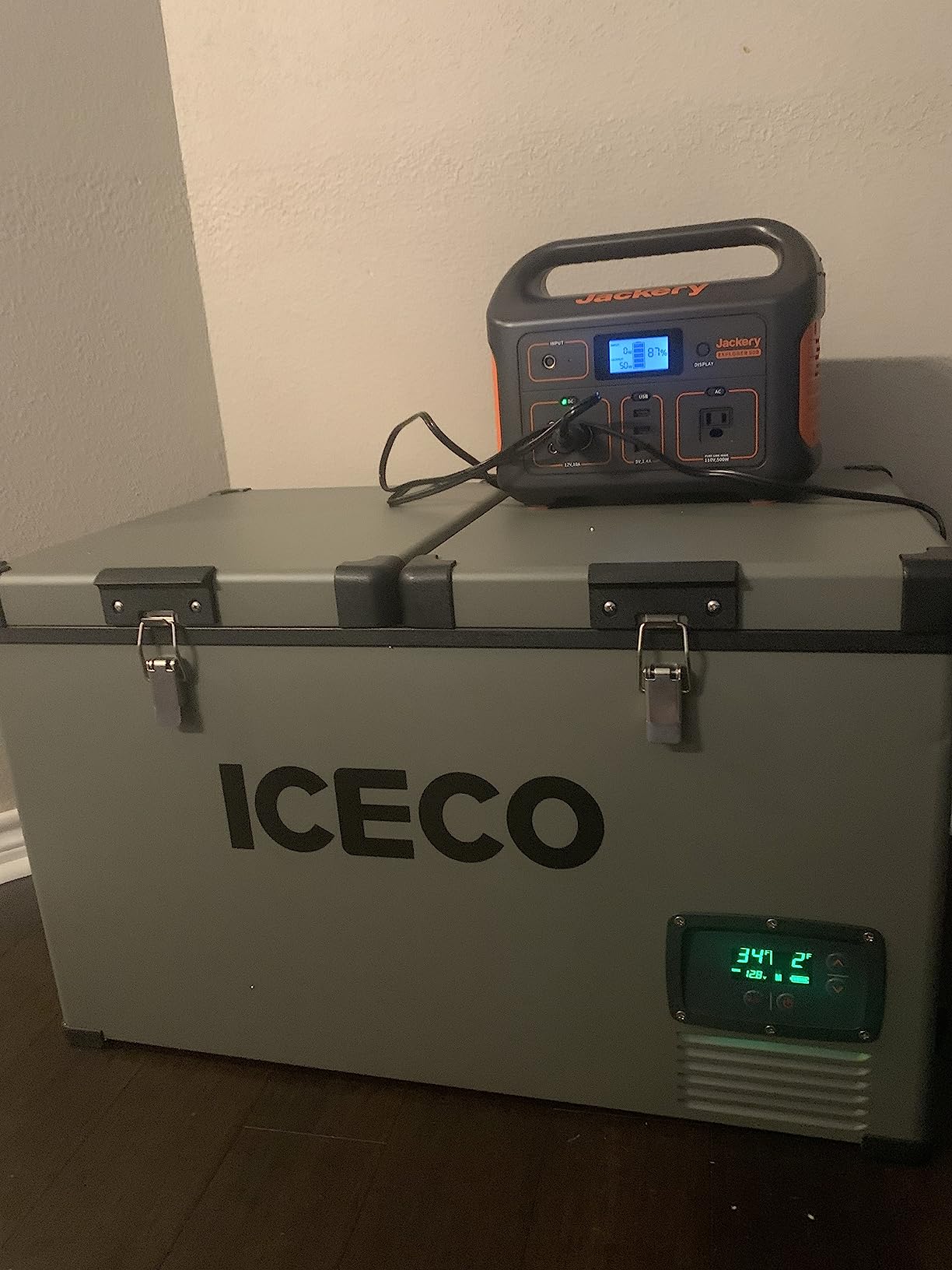 ICECO VL60 Dual Zone Portable Refrigerator with SECOP Compressor, 60 Liters Platinum Compact Refrigerator, DC 12/24V, AC 110-240V, 0℉ to 50℉, Home & Car Use (with Insulated Cover) customer photo 1