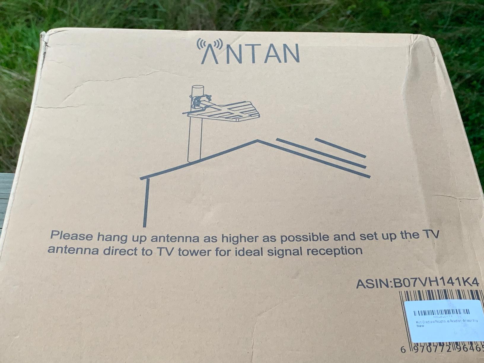 ANTAN Outdoor Antenna with Mounting Base For Attic or Roof & 33FT RG6 Coax Cable - 65-75 Miles Range - Support 8K 4K 1080P UHF VHF Freeview HDTV Channels customer photo 1