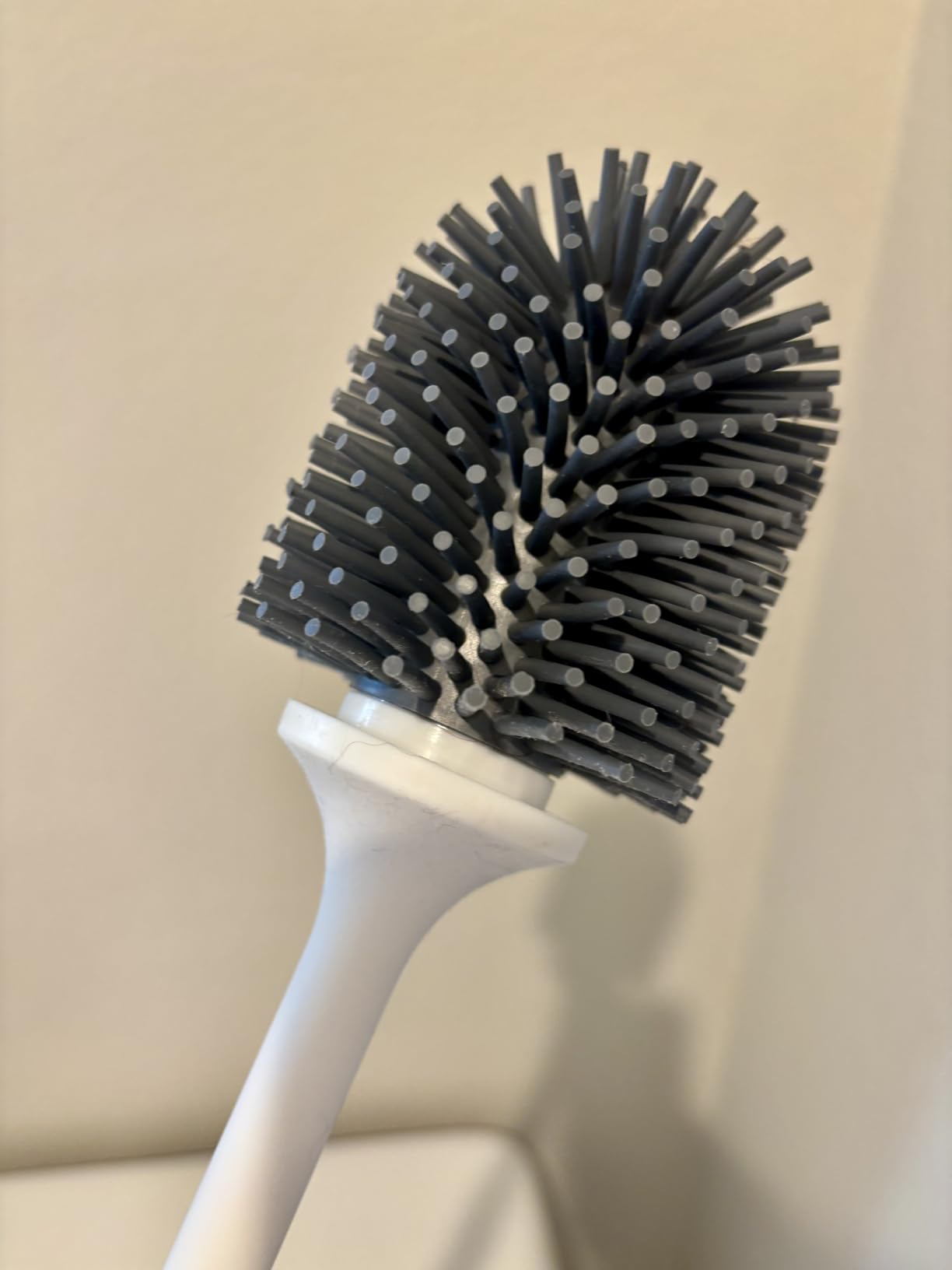 Lefree Silicone Toilet Brush and Holder Set - Bathroom Brush | TPR Soft Bristle Bowl Brush with Ventilated Holder, Quick Drying No Water Accumulation for Bathroom Wall Mount Floor customer photo 2