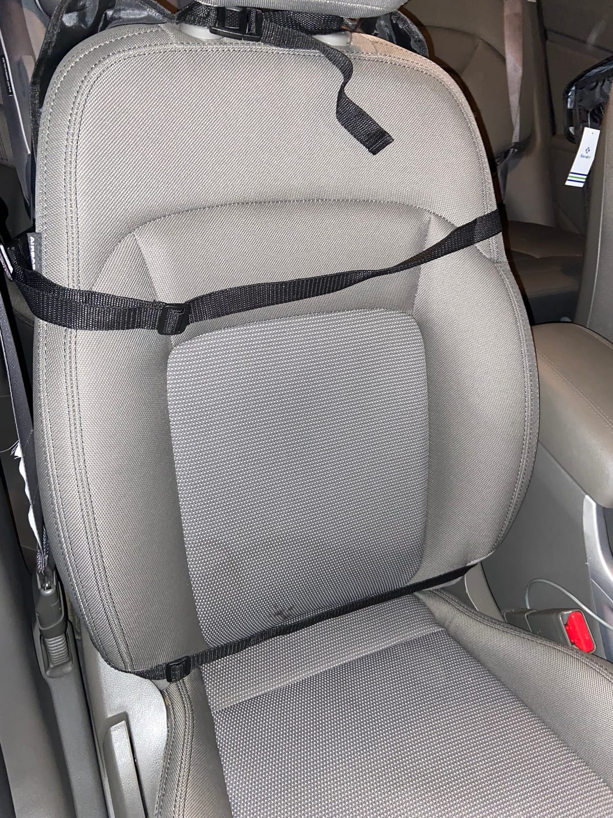 SMART ELF Backing Backseat Car Organizer Kick Mat with Storage Pockets | Waterproof 600D Baby Car Seat Protector for Leather and Fabric, Universal Size Baby/Pets for Child Car Seat - Thick Padding customer photo 1