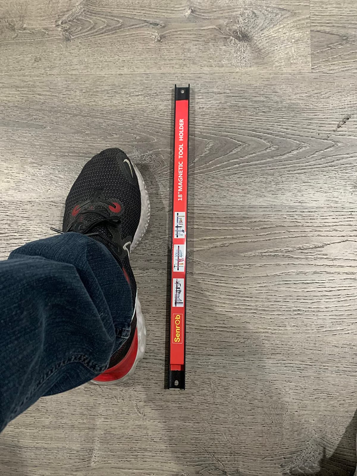 Magnetic Tool Holder 18 Inch 8 Pack Heavy Duty Magnet Tool Bar Strip Rack Wall Mount Red customer photo 1