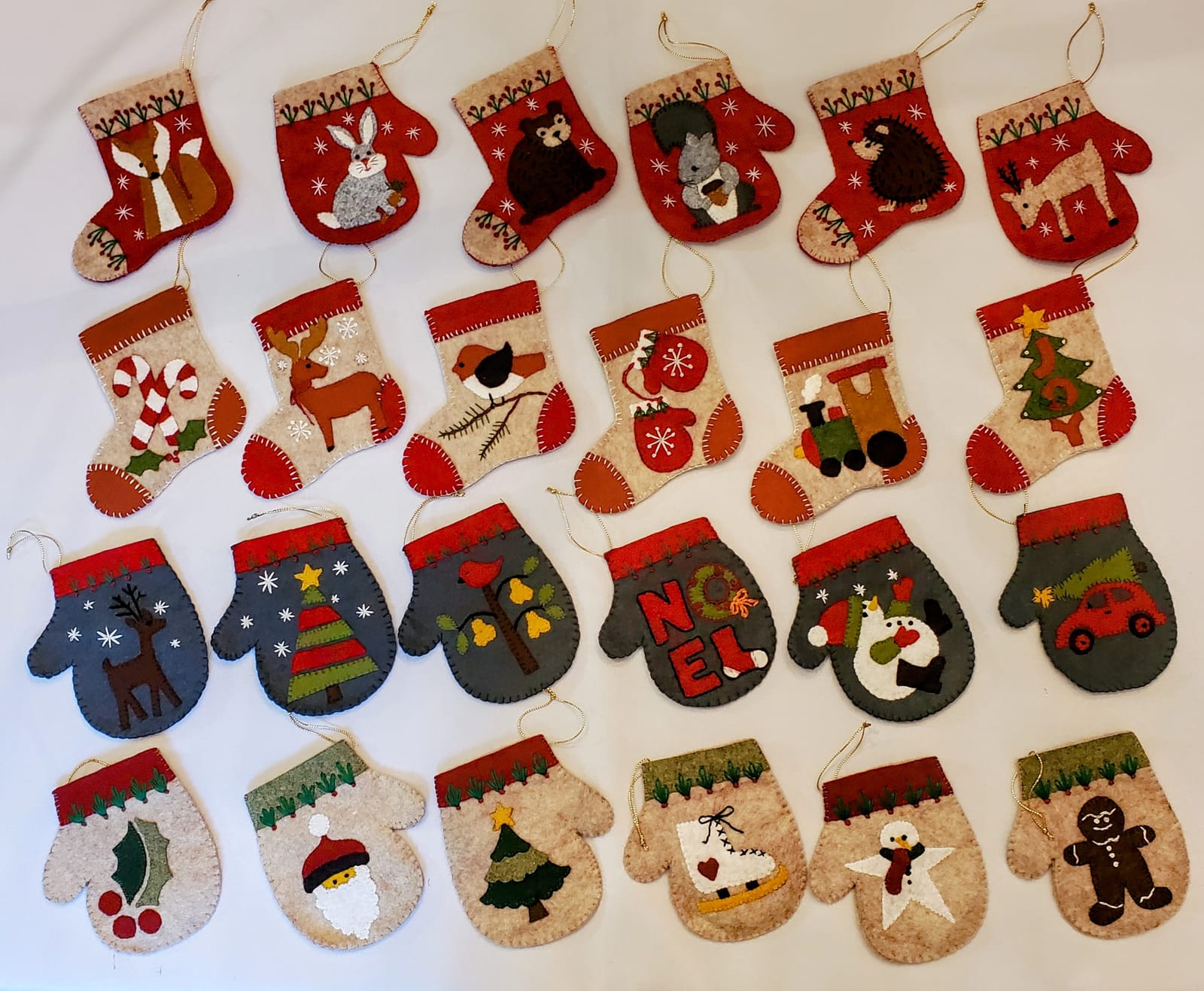 RACHEL'S OF GREENFIELD Felt Ornament KIT, Christmas Critters customer photo 1