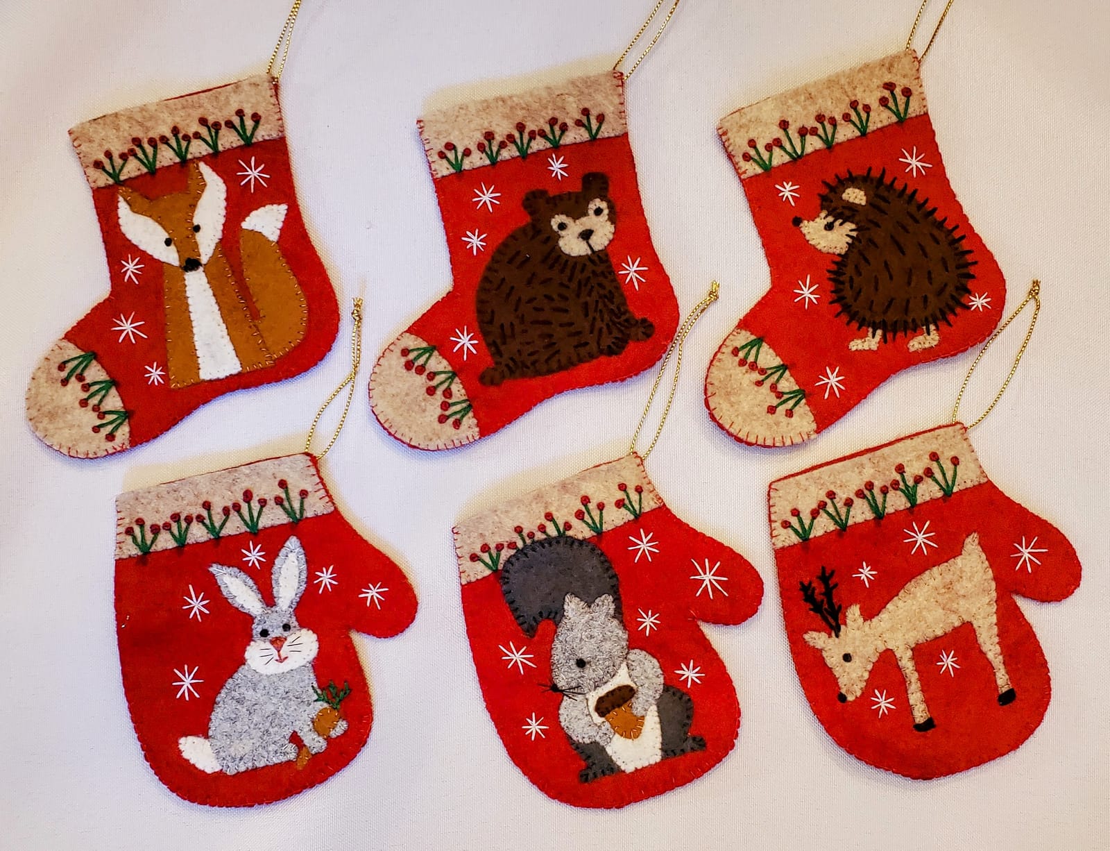 RACHEL'S OF GREENFIELD Felt Ornament KIT, Christmas Critters customer photo 2