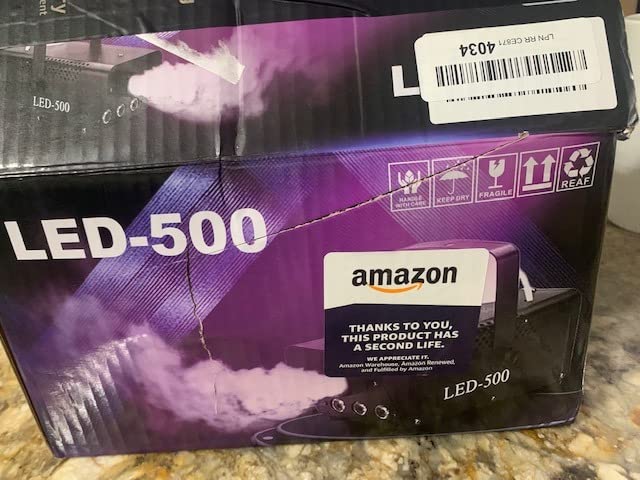 Fog Machine - Smoke Machine with 12 Colorful LED Lights Effect, 2000CFM Smoke Machine Fog Halloween with Wired and Wireless Remote Control, Ideal for Outdoor, Wedding, Parties, and DJ Stage customer photo 2