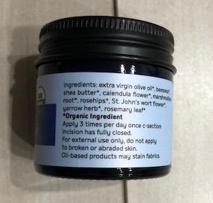 Motherlove C-Section Cream (1 oz) | Organic Herbal Balm for Cesarean Scar Massage customer photo 1