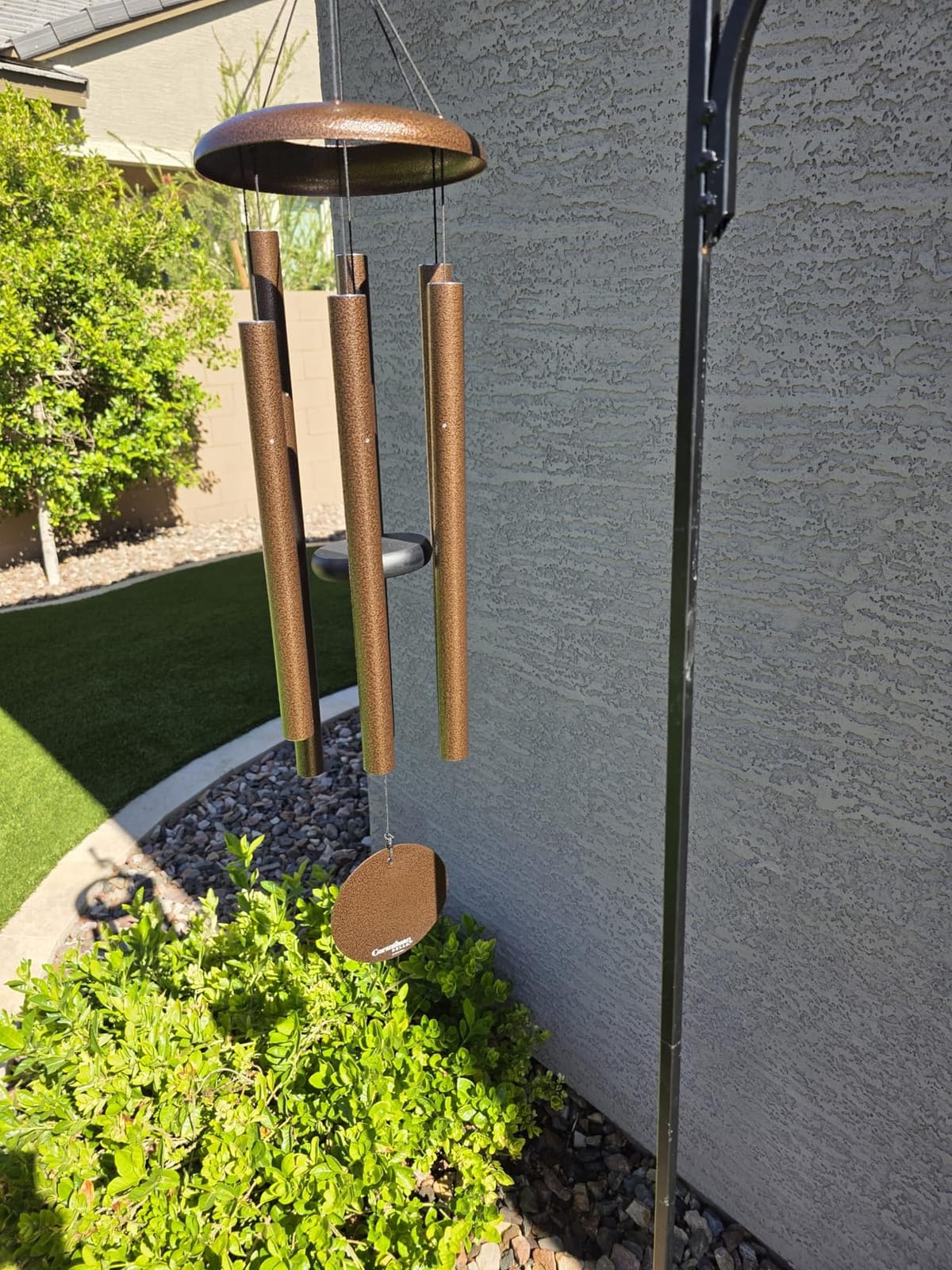 Corinthian Bells by Wind River - 36 inch Silver Vein Wind Chime for Patio, Backyard, Garden, and Outdoor Decor (Aluminum Chime) Made in the USA customer photo 1