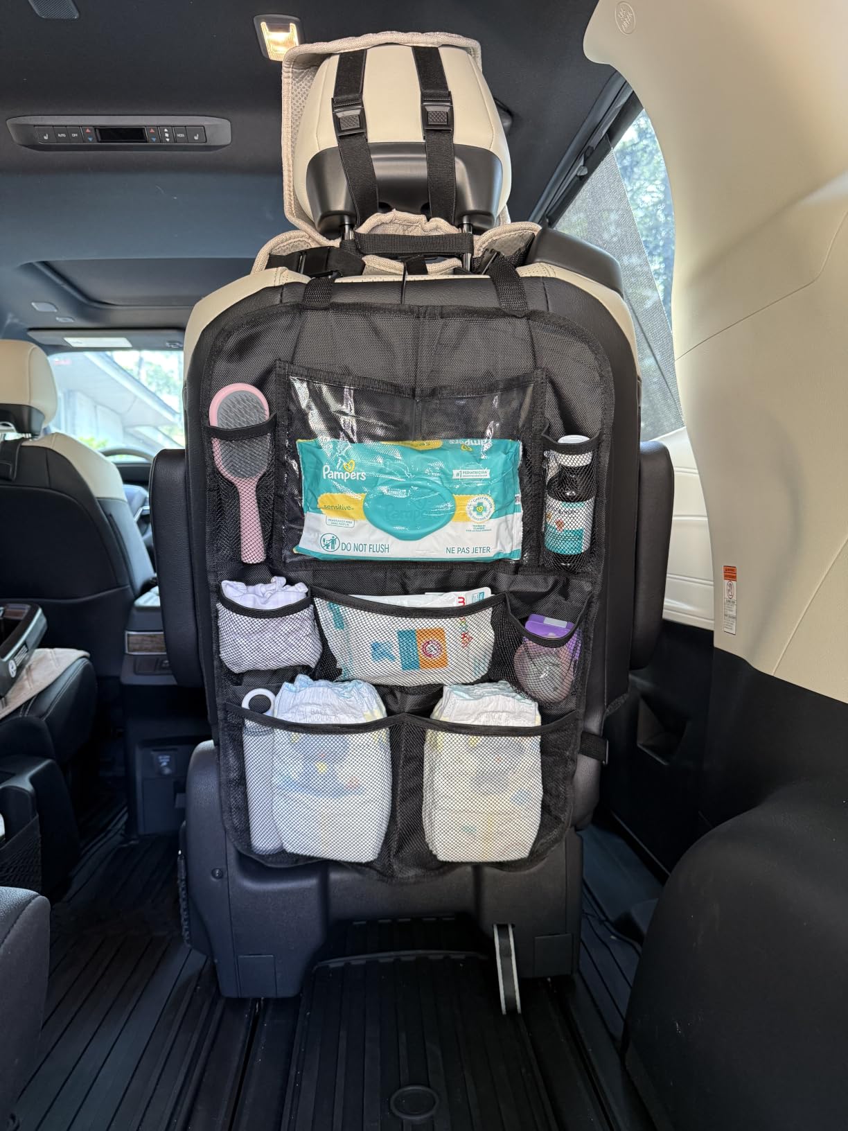 ONE PIX Backseat Car Organizer Mats Back Seat Organizers and Storage Bag with Touch Screen Tablet Holder for Kids Toddlers customer photo 1