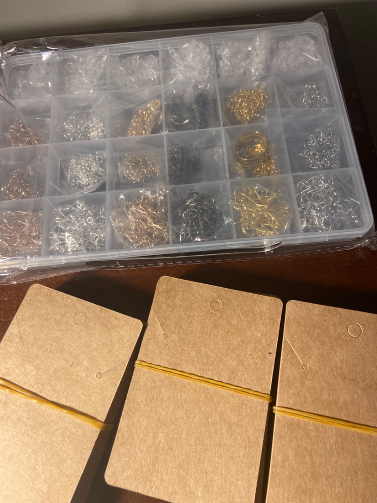 Earrings Hooks for Jewelry Making, Anezus 2000Pcs Earring Making Supplies Kit with Fish Hook Earrings, Earring Cards, Jewelry Plier, Earring Backs and Jump Ring for Jewelry Making and Earring Repair customer photo 2
