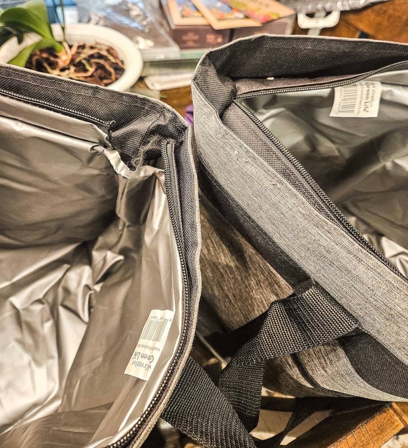 Jumbo Insulated Cooler Bag - Heavy Duty Soft Insulated Grocery Bag (Green) | Thermal insulation keeps food warm or cold, convertible handles to carry sideways for pizza, delivery bag, beach, travel. customer photo 1