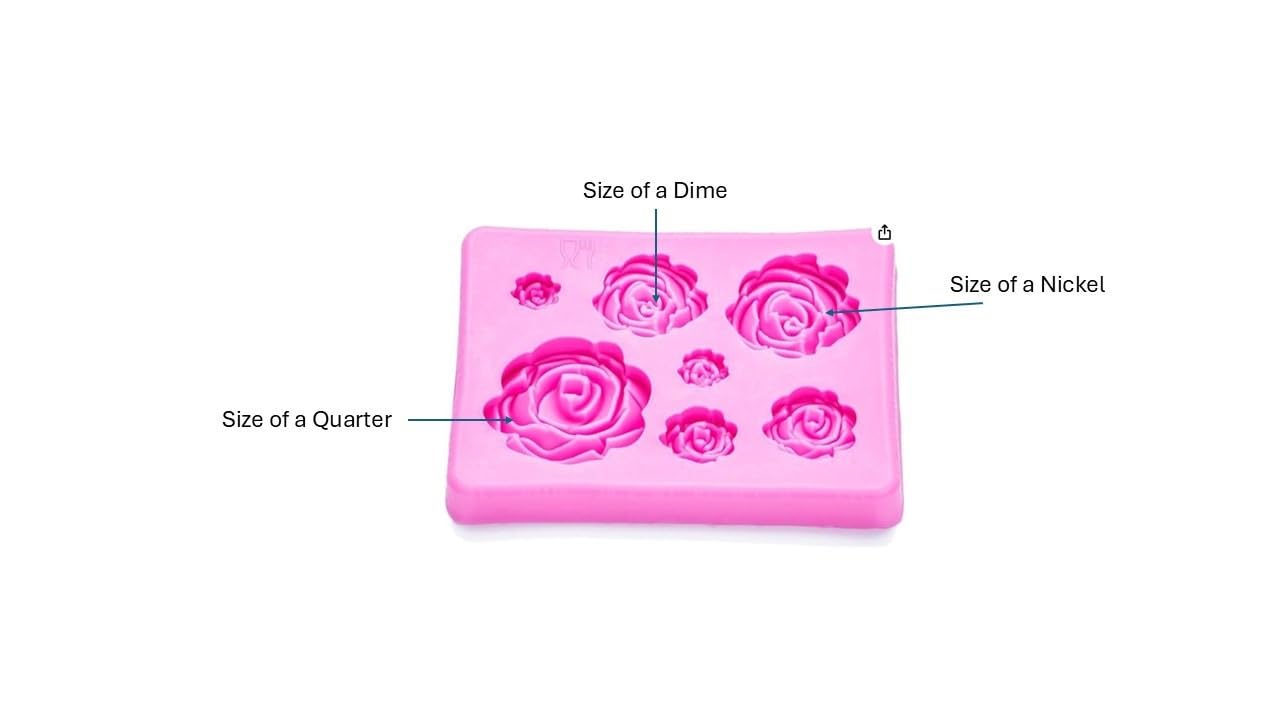 2PCS Rose Flowers Silicone Molds Cake Chocolate Mold Wedding Cake Decorating Tools Fondant Sugarcraft Cake Molds customer photo 1