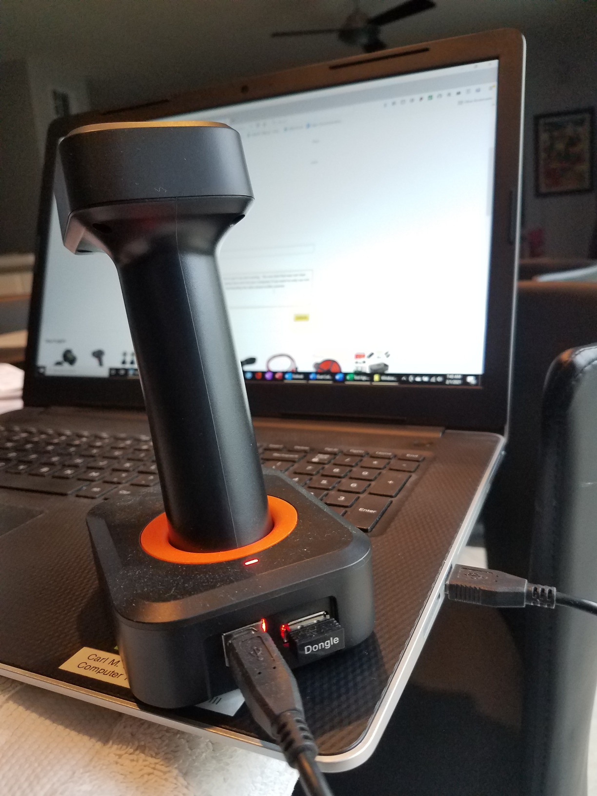 Tera Barcode Scanner 2D with Display Screen: BT 2.4G Wireless USB, HW0006 | Charging Cradle, Battery Level, Time & Count Display, 2200mAh, 1D 2D Screen Paper Scanning, Warehouse Retail Library School customer photo 1