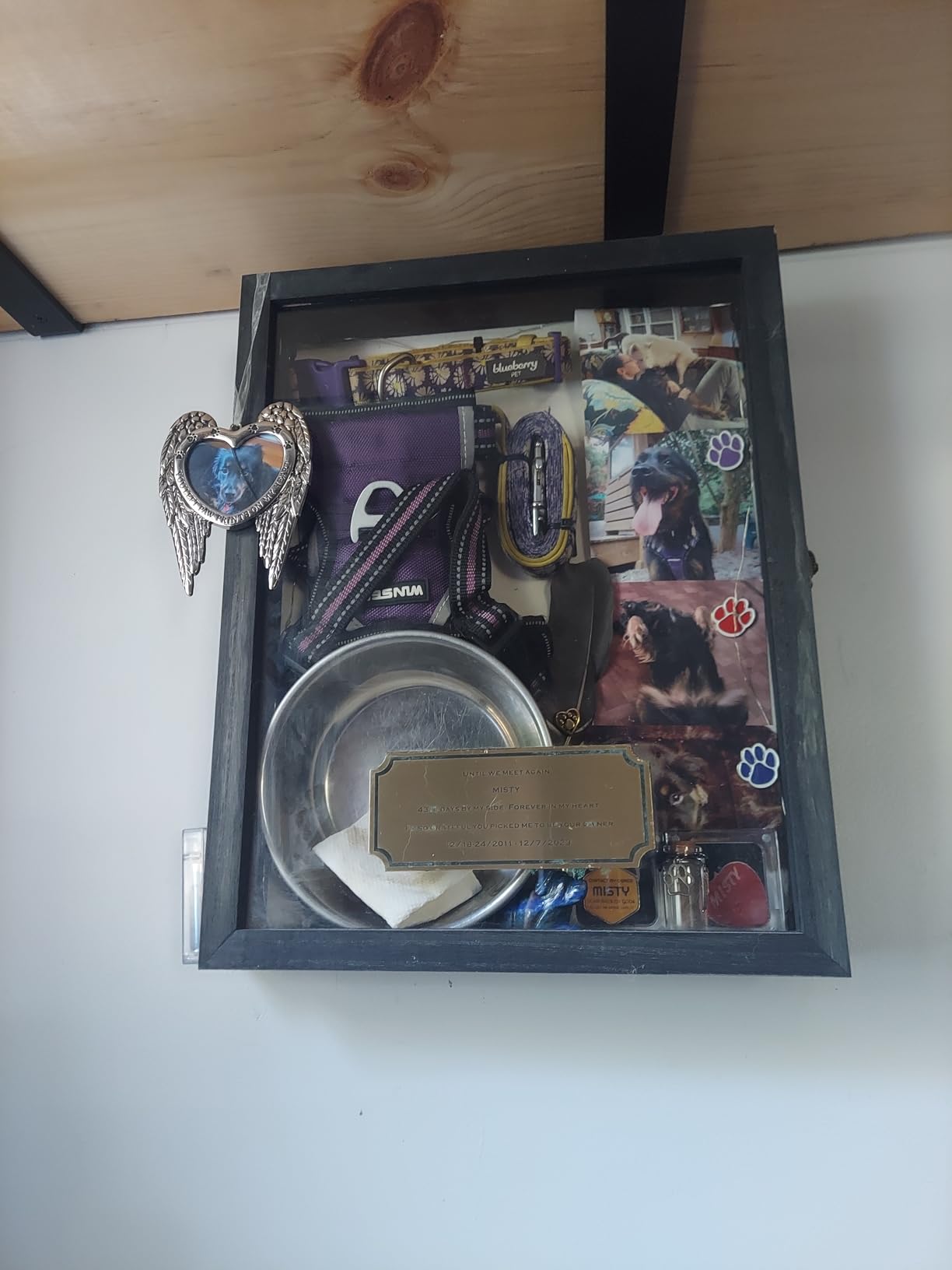 TJ.MOREE Shadow Box Frame 8 x 10 Shadowbox Display Case Picture Frame with Linen Back Memorabilia Bouquet Medals Military Photos Memory Box customer photo 1