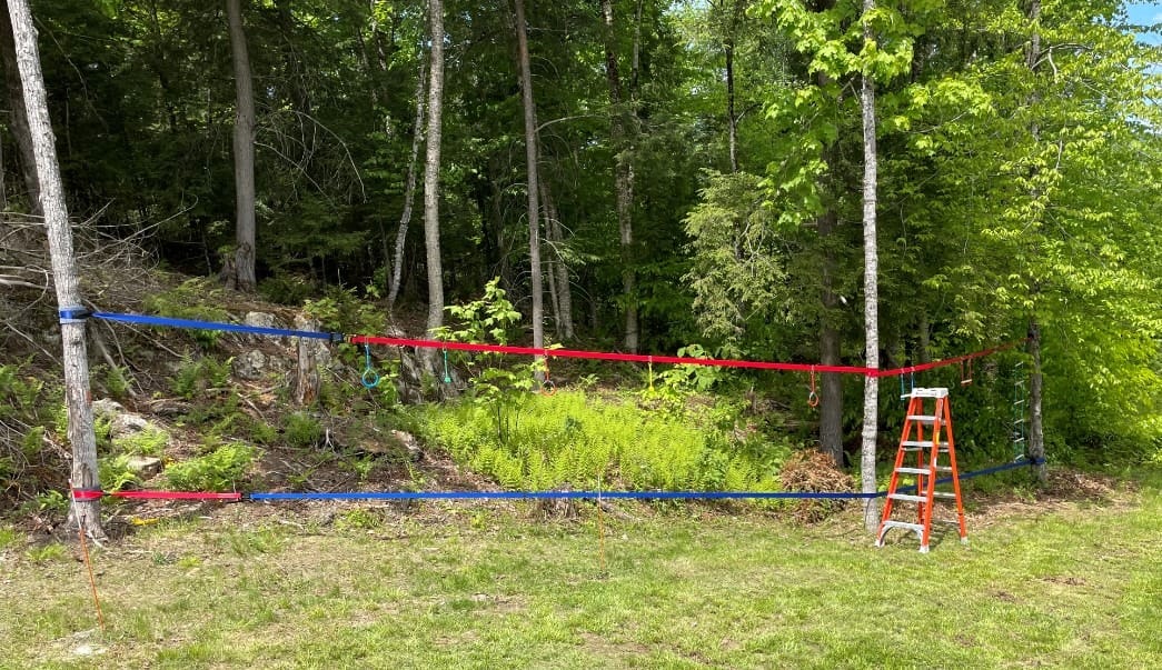 Ninja Warrior Obstacle Course for Kids-Ninja Slackline with Multiple Accessories for Kids,Contain Swings,Rope ladders,Rings,Ninja Couse for Kids Outside (60ft) customer photo 2