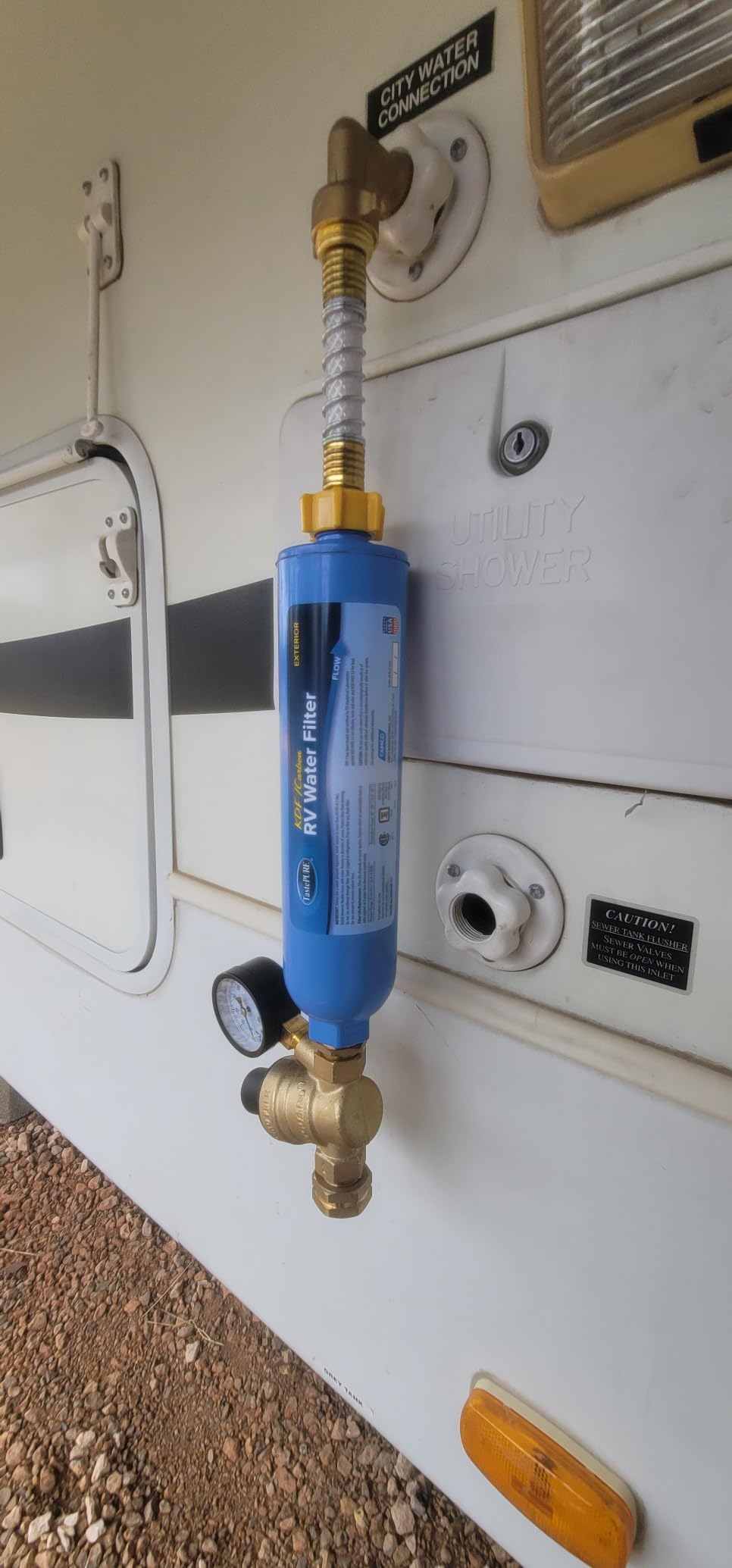 RVGUARD RV Water Pressure Regulator Valve, CSA Approved, Lead-Free Brass | Adjustable Water Pressure Reducer with Gauge, With Inlet Screen Filter, For RV Camper Travel Trailer customer photo 1