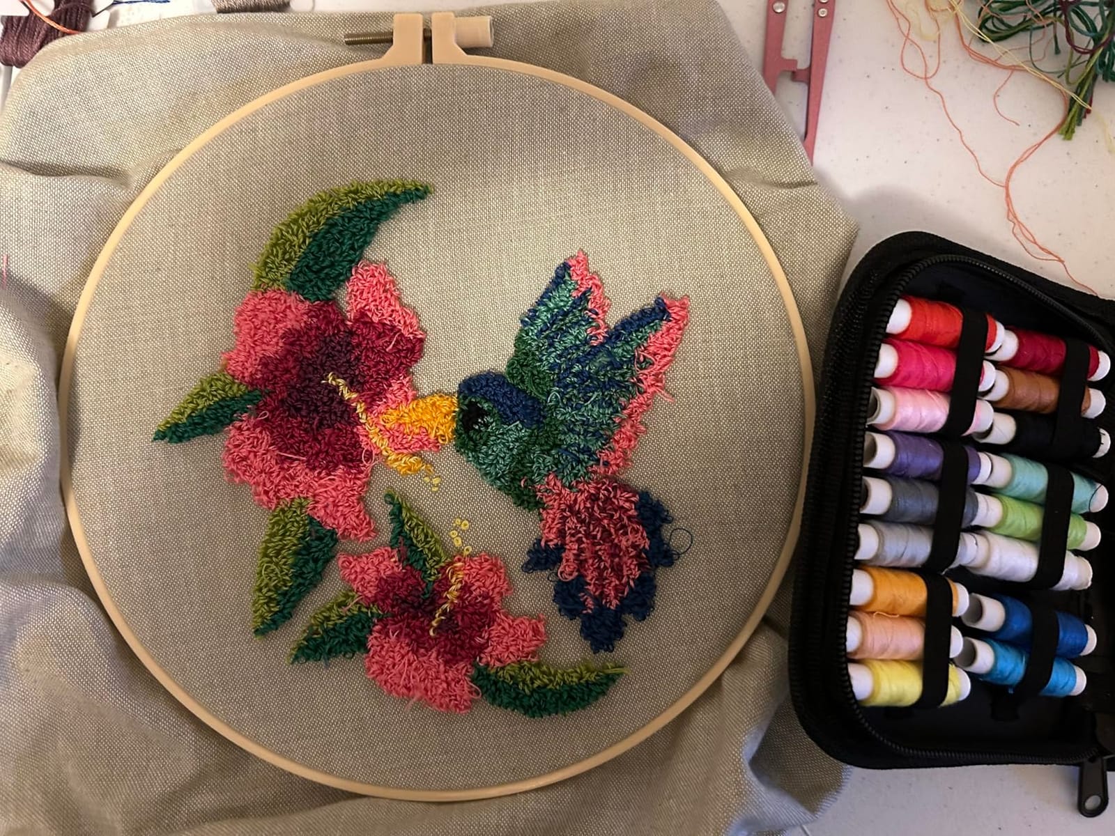 Hummingbird Stamped PN Pillow Kit customer photo 1