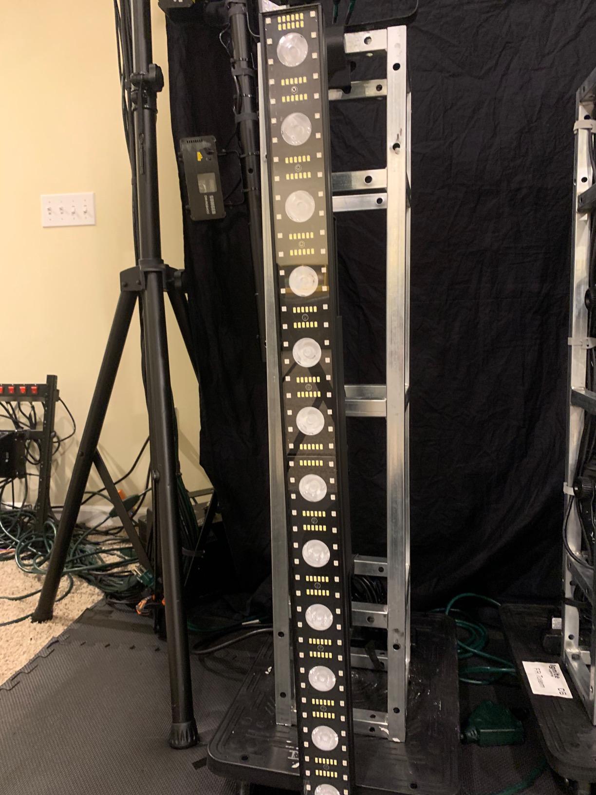 100W 264LED Stage Wash Light Bar for DJ Party | DMX512, RGB Strip Surrounded 12LED Warm Beam & White Strobe, Aluminum Alloy Fast Cooling. For Wedding Live Music Club Events customer photo 1