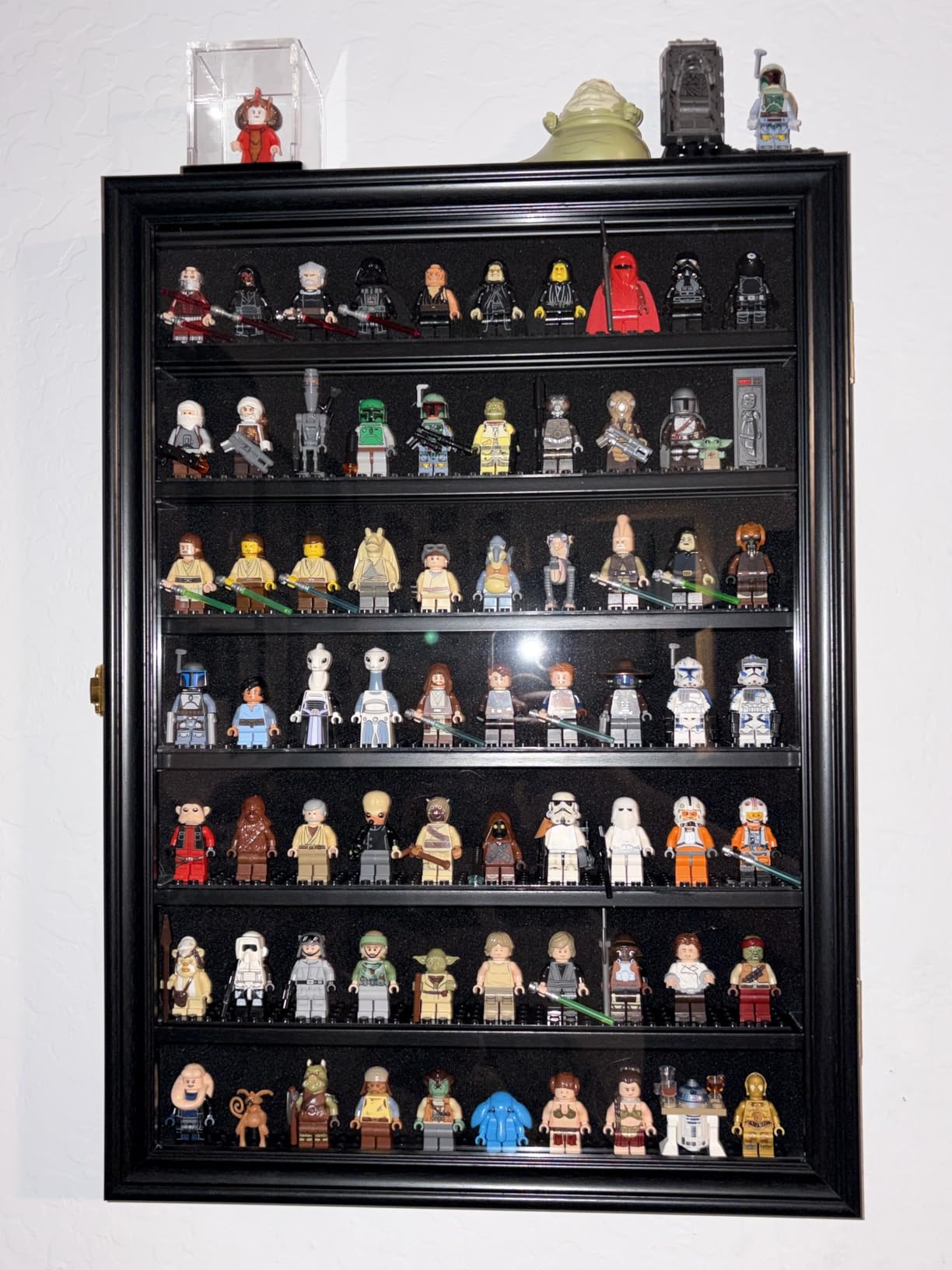 DisplayGifts 10-Row Minifigures Display Case - UV protection door customer photo 2