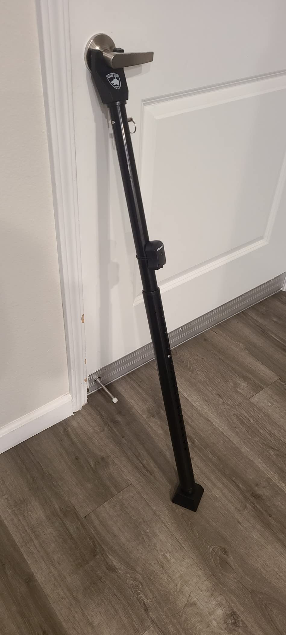 Adjustable Sliding Door Security Bar, Door Jammer 2-in-1 Adjustable Door Knob and Sliding Patio Door Stoppers Security with Alarm, 40 Different Adjustments by Guard Dog Security customer photo 1