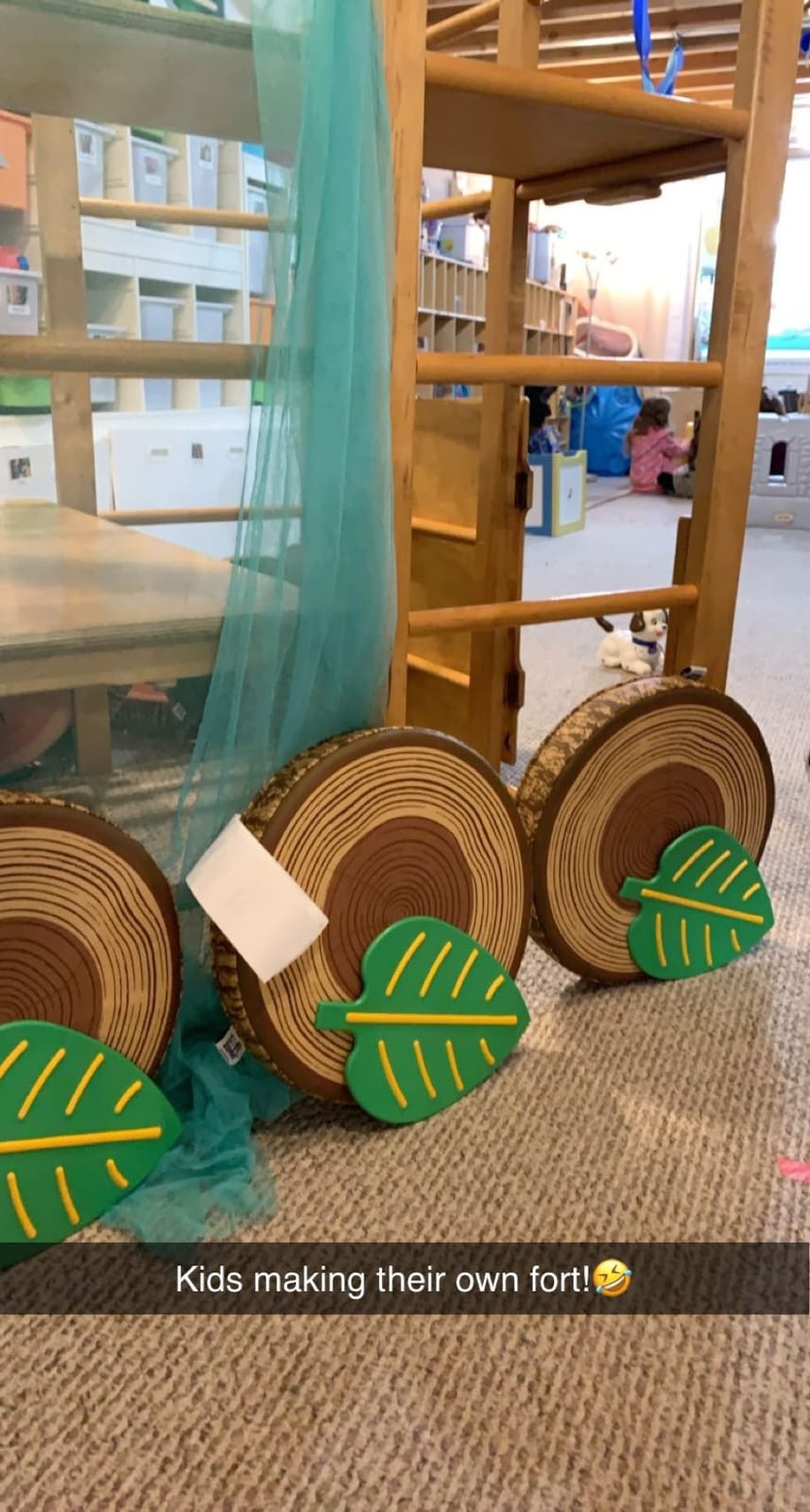 ECR4Kids SoftZone Tree Log Round Floor Cushions, 6-Piece, Chocolate | Soft foam with polyurethane cover, GREENGUARD Gold Certified, lightweight, stackable, non-slip, classroom flexible seating customer photo 1