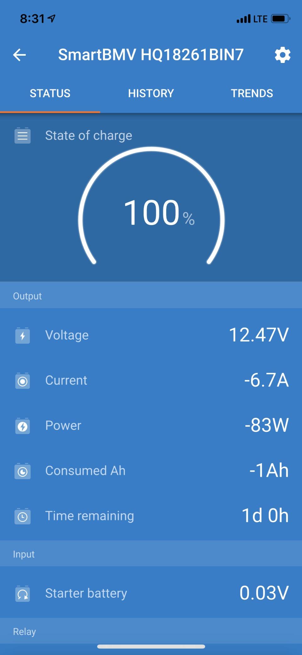 Victron Energy BMV-712 Smart Battery Monitor with Shunt - 6.5-70 VDC | Display and Bluetooth - Black customer photo 2