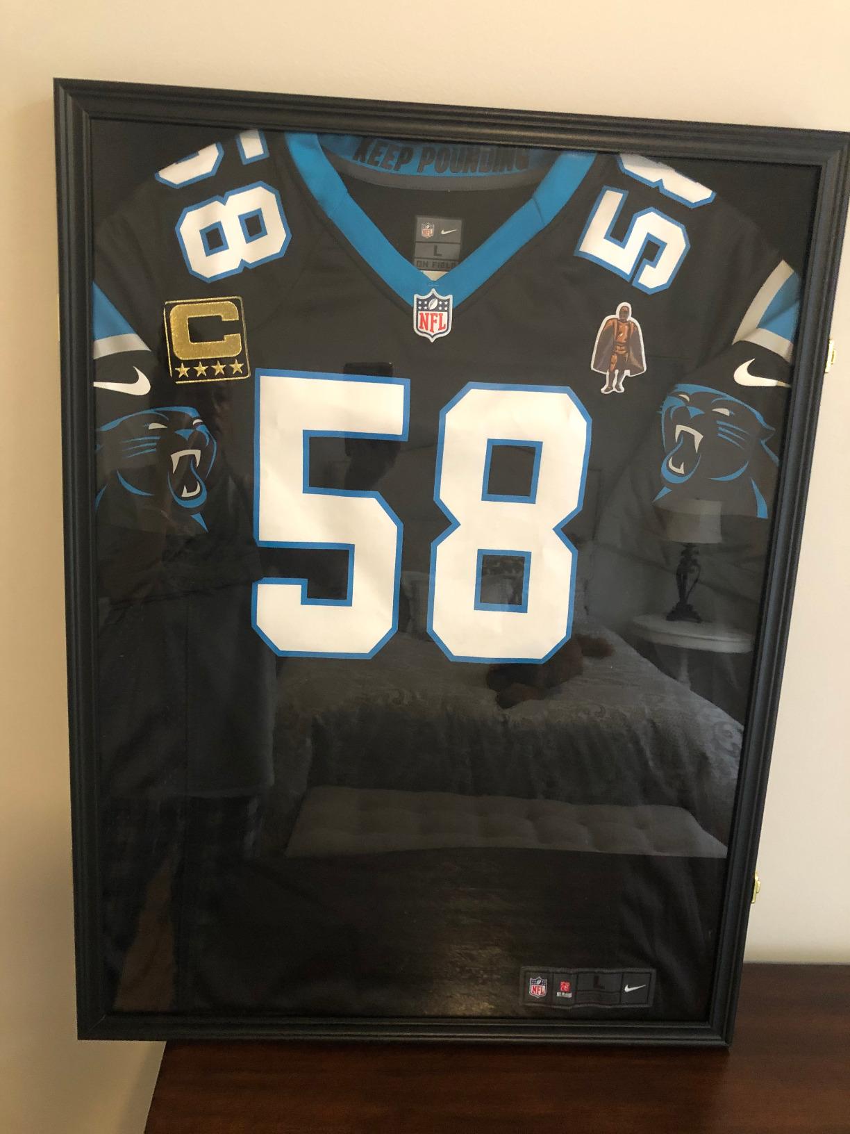 Black Jersey Frame Display Case Lockable Shadow Box with UV Acrylic | Fits Baseball, Basketball, Football, Soccer, Hockey Jerseys, Uniforms & Sports Shirts, Hanger & Pin Board Display Options customer photo 1