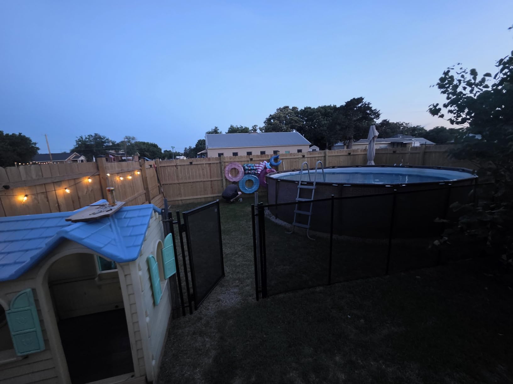 VINGLI Pool Fence 4Ft x 48Ft, Swimming Safety Fencing for Inground Pools | Safety barrier fencing for kids & pets, mesh pool fence prevents accidental access, weather-resistant black fence customer photo 2