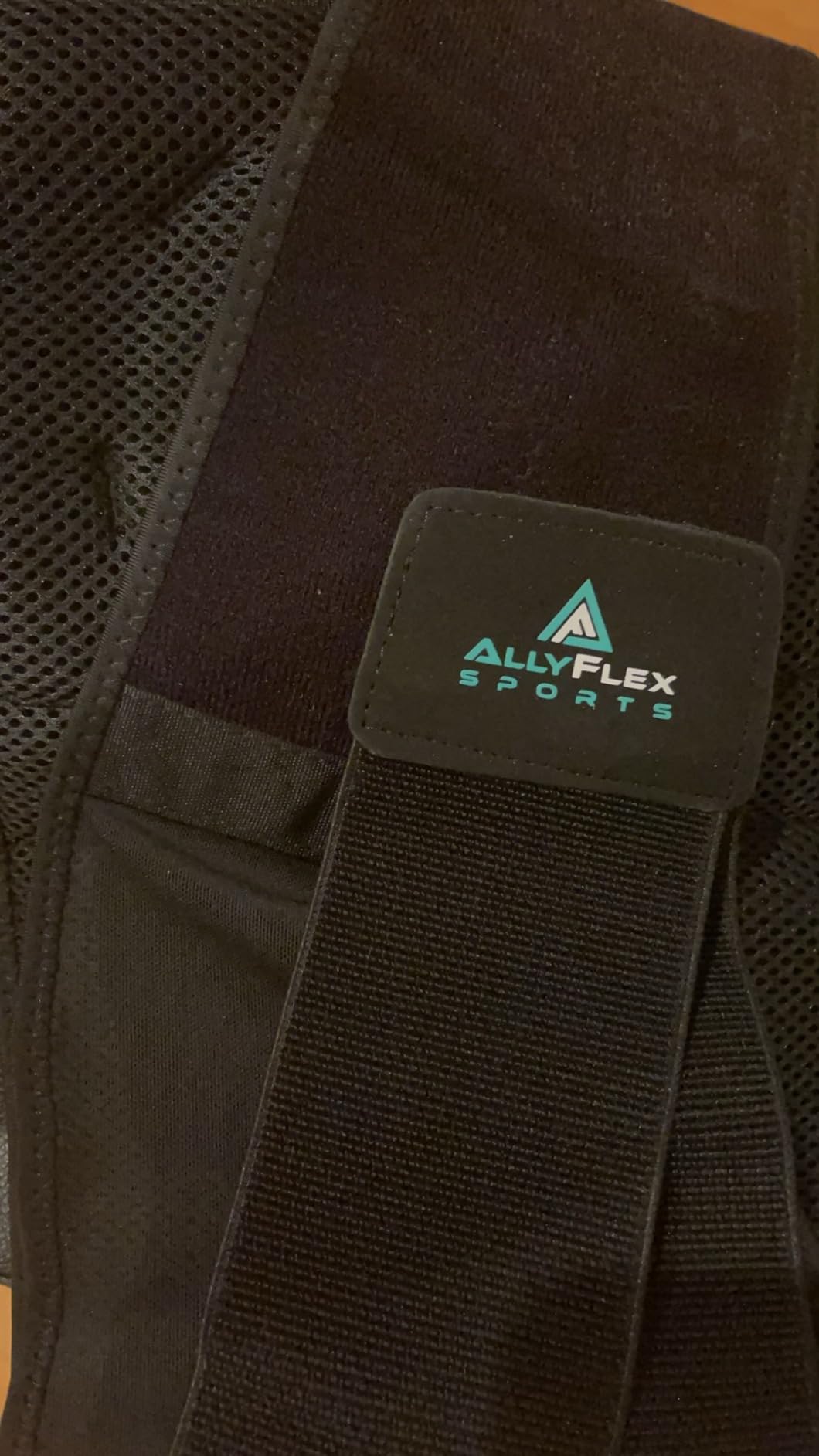 AllyFlex Sports Lightweight Back Brace for Men & Women Under Uniform, Dual Medical 3D Lumbar Pads for Lower Back Pain Relief, Breathable Mesh with Adjustable Stapes for Back Stress - L customer photo 1