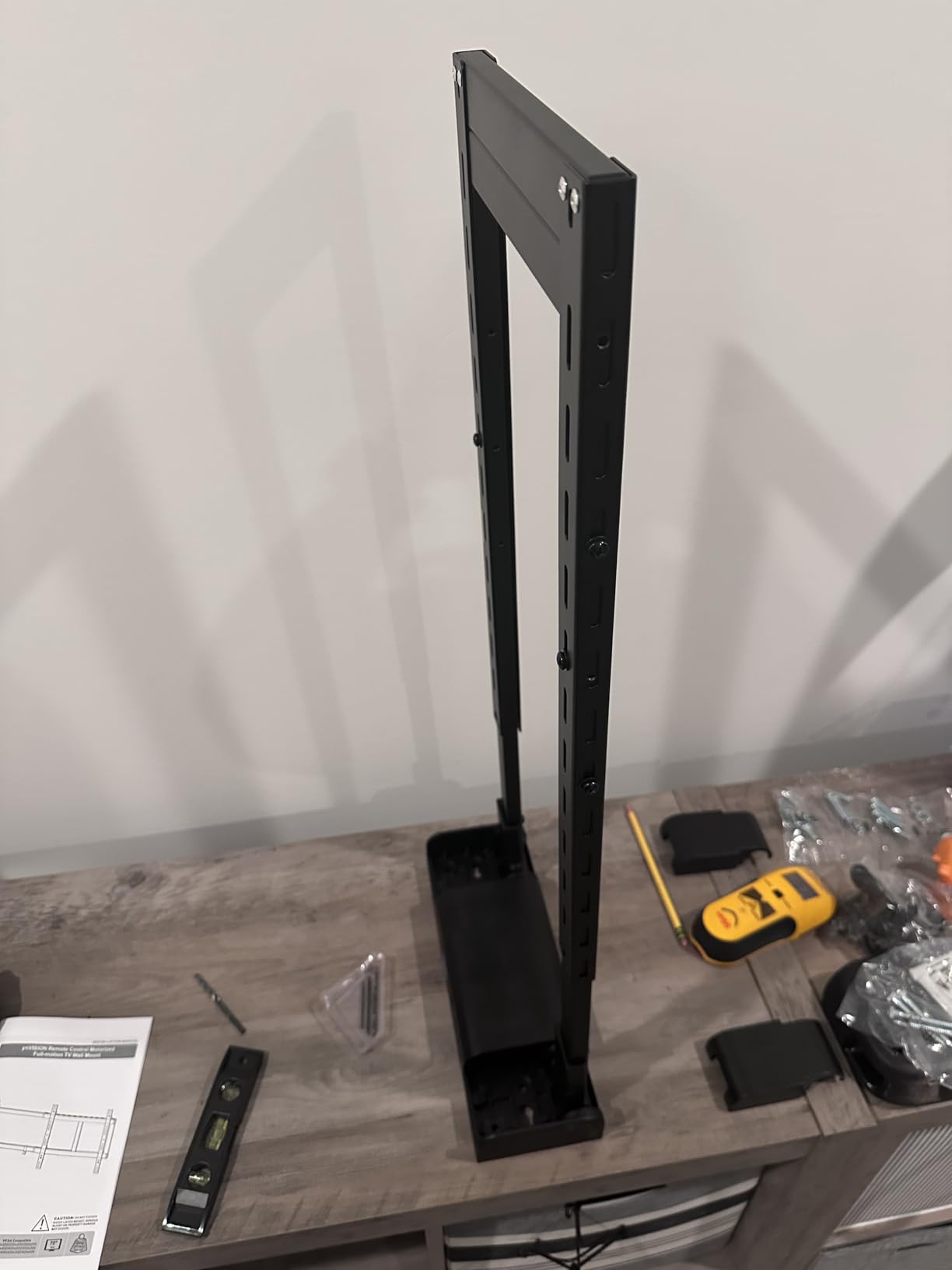 ynVISION.DESIGN Motorized Swing Out TV Wall Mount for 32-75 inch TV with Remote | Swivels up to 90 degrees, works with Samsung, LG, or universal remote via IR, Max Vesa 400x400, 77 LB weight limit customer photo 2