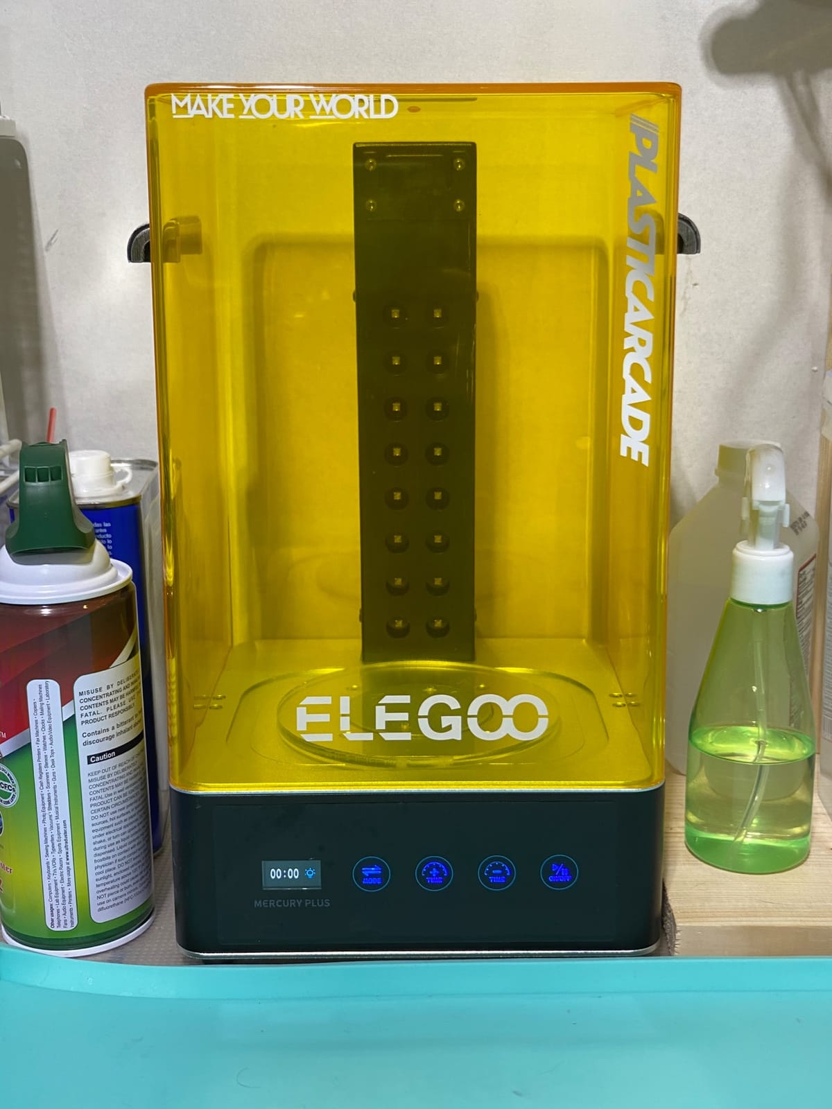 ELEGOO Mercury Plus 2.0 Wash and Cure Station | Perfect for Mars Photon S Photon Mono LCD SLA DLP 3D Printer Models, Washing Size of 5.16