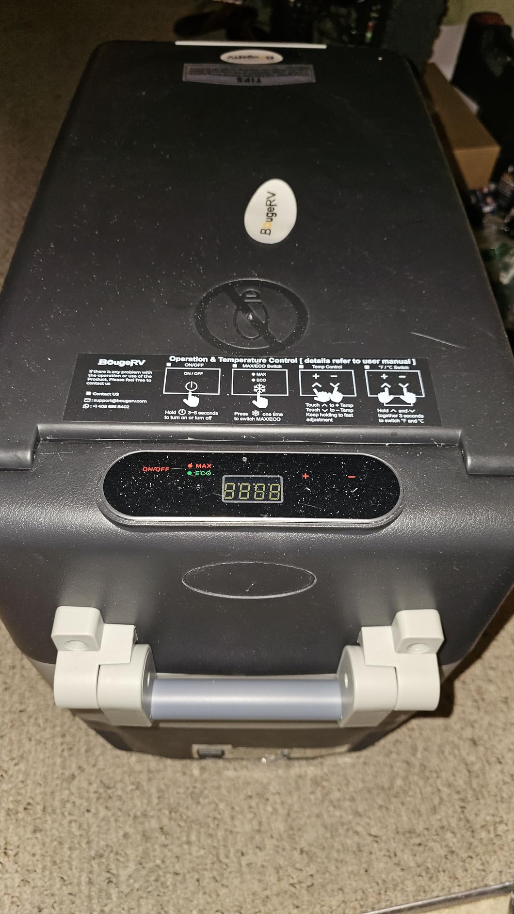 BougeRV 12V Refrigerator 53 Quart, Electric Car Cooler with MAX/ECO Mode | 12/24V DC, 45dB Quiet, -4~50°F, 3-level Battery Protection for Truck, RV, Camping, Use as freezer or refrigerator customer photo 1