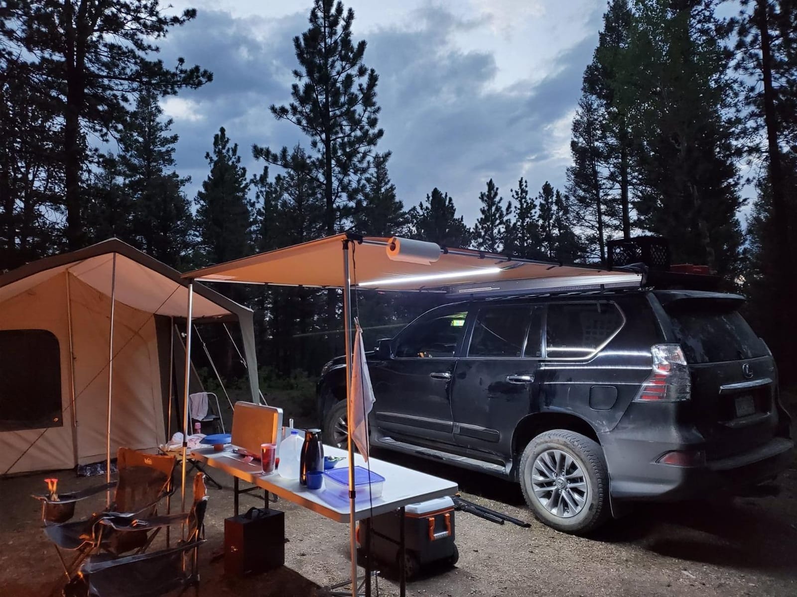 ARB 4x4 Accessories 814410 Retractable Awning with LED Light Strip Included 2500x2500mm 8.2ft for Camping Overland customer photo 1