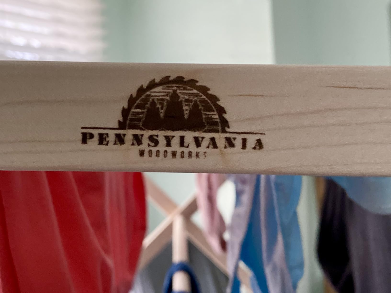 Pennsylvania Woodworks Premium American Maple Clothes Drying Rack - Handcrafted in Pennsylvania - Solid Wood Construction, Collapsible, Eco-Friendly Laundry Solution (Medium) customer photo 1