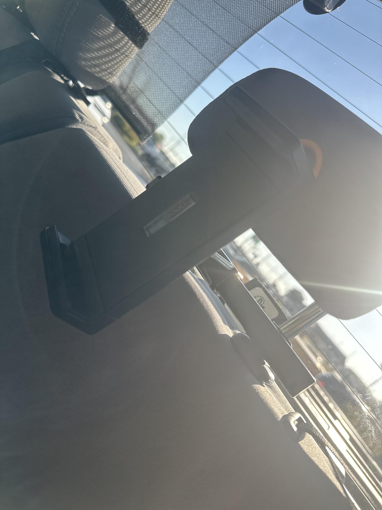 Lamicall Car Tablet Mount Headrest Holder, Kids Friendly Travel iPad Clamp | Road Trip Essentials Accessories, 1s Fast Install, 360° Rotate, Rubber Protection for 4.7-13